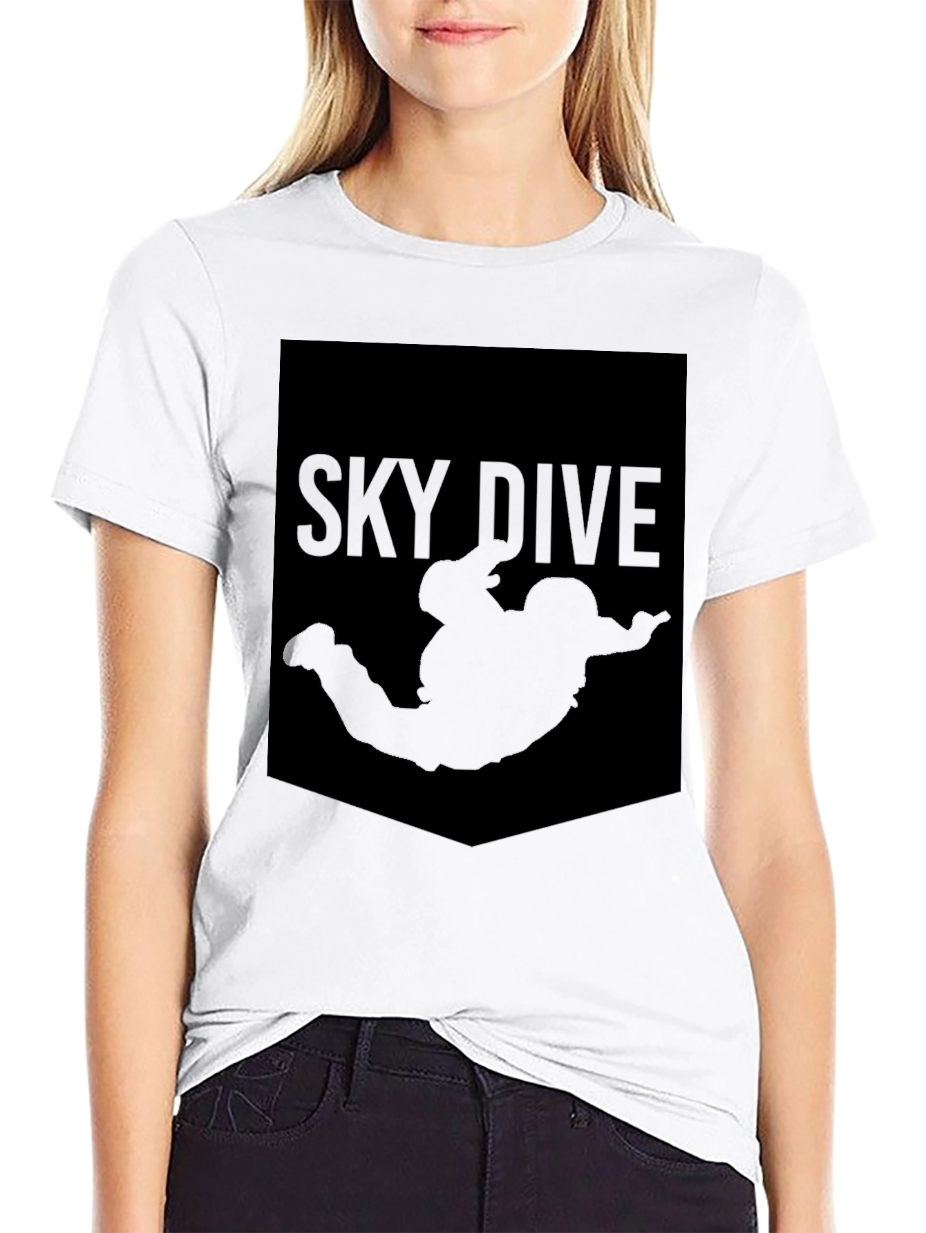 Black Sky Dive Graphic Tee - Black T-Shirt view 9