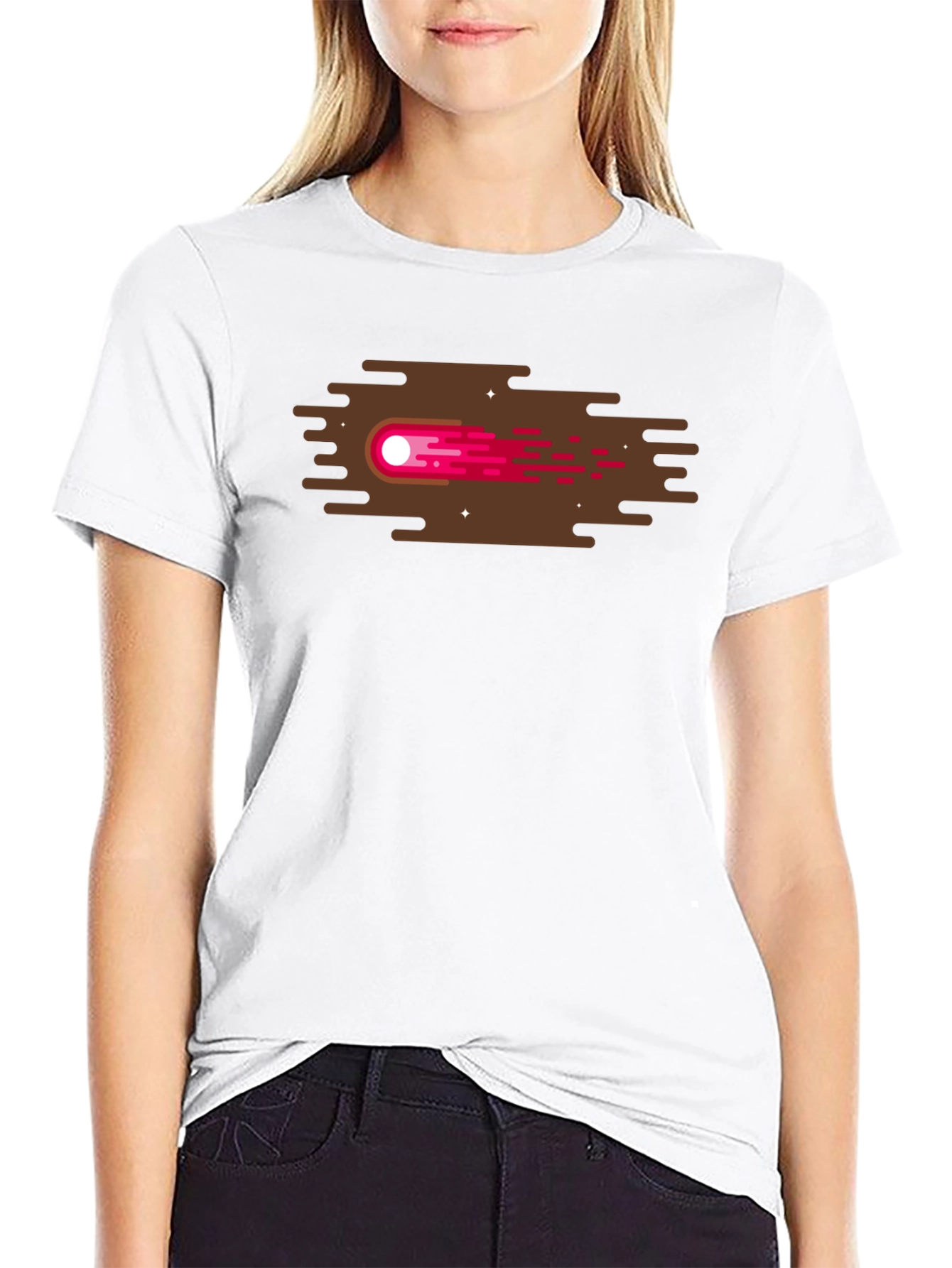 Black Meteor Graphic Tee - Black Cotton Comfort view 9