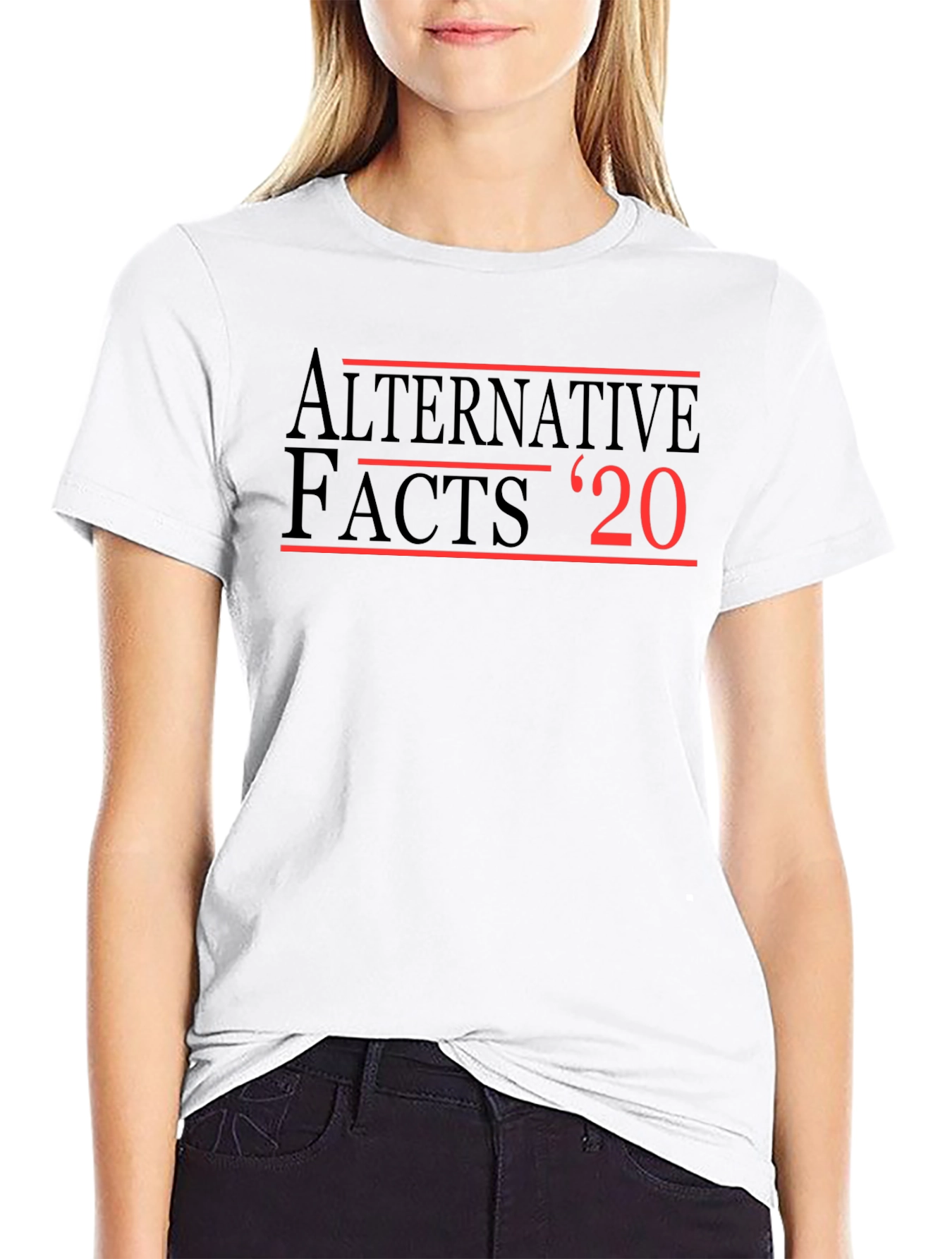 Black Alternative Facts '20 Graphic Tee view 9