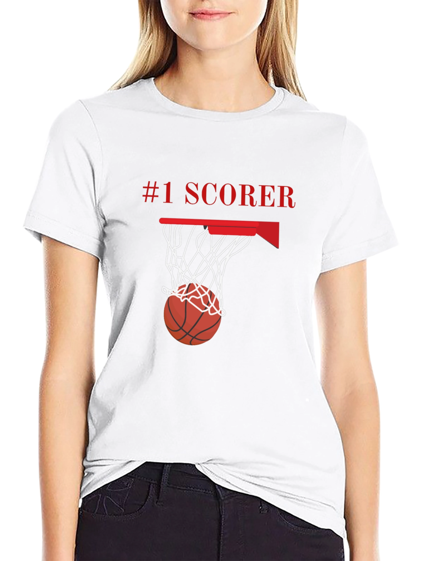 Black #1 Scorer Basketball Graphic Tee - Stylish Player Shirt view 9
