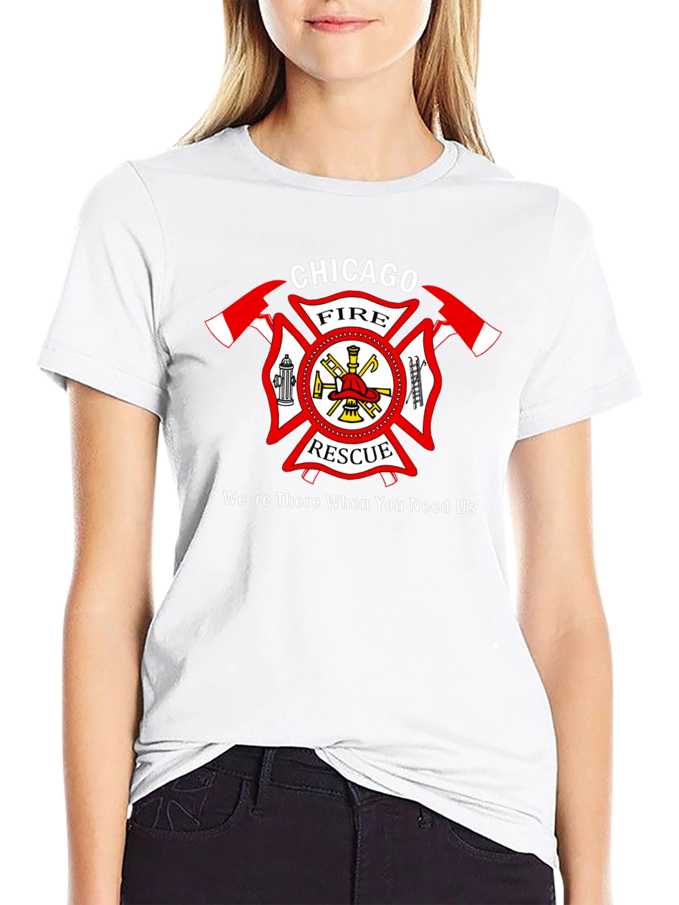 Black Chicago Fire Rescue T-Shirt view 9
