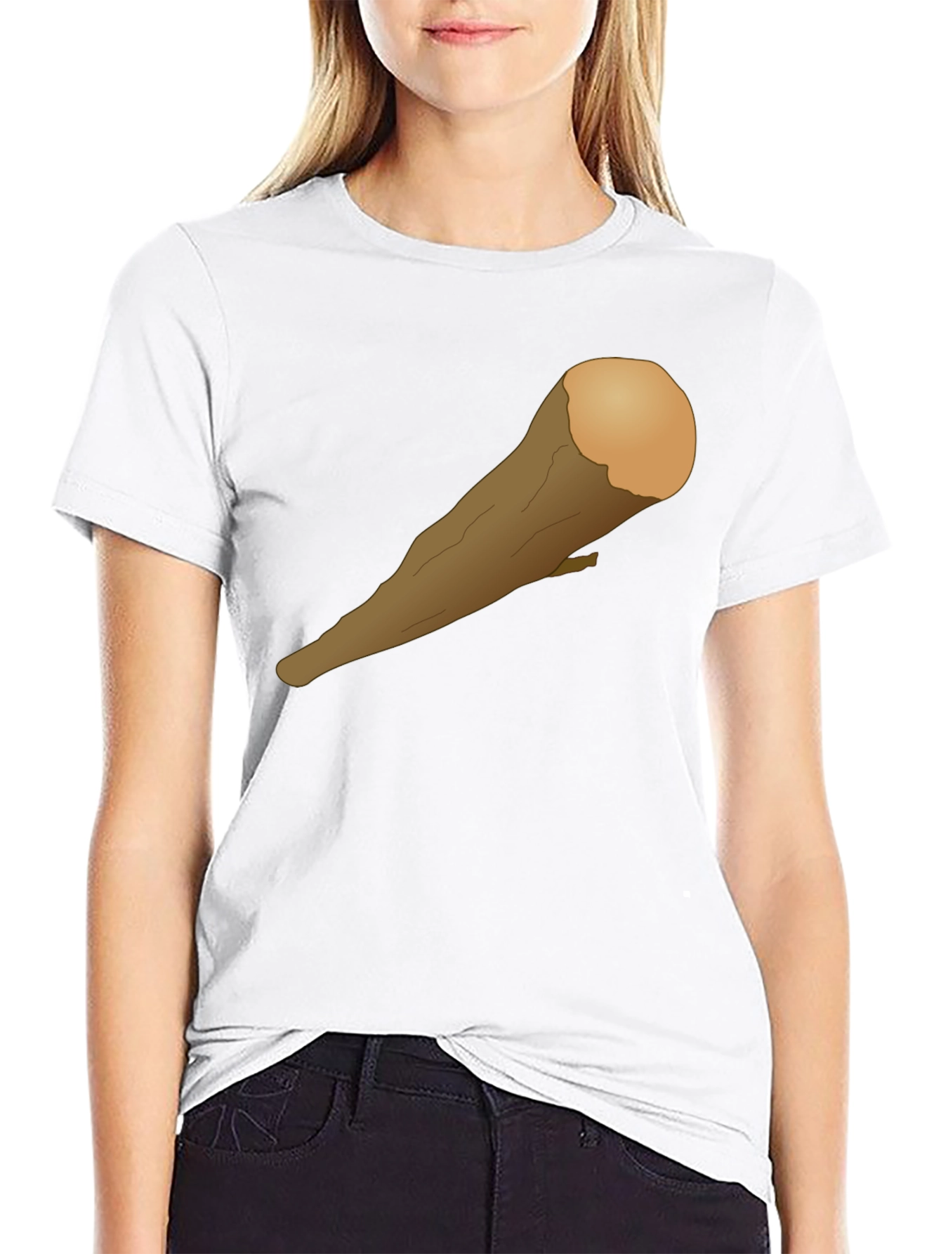 Black Caveman Club Graphic T-Shirt - Black view 9