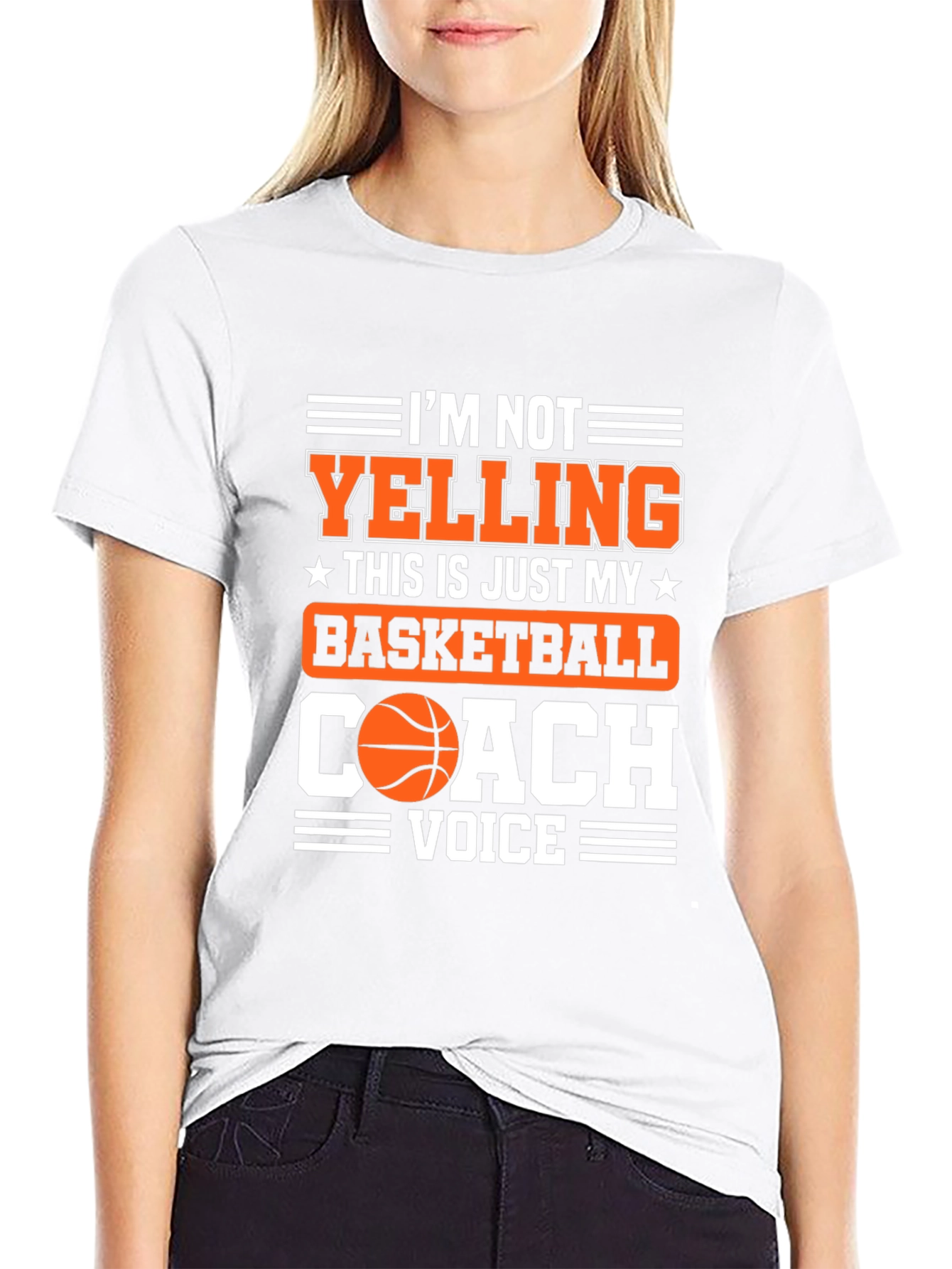 Black Basketball Coach Voice T-Shirt view 9