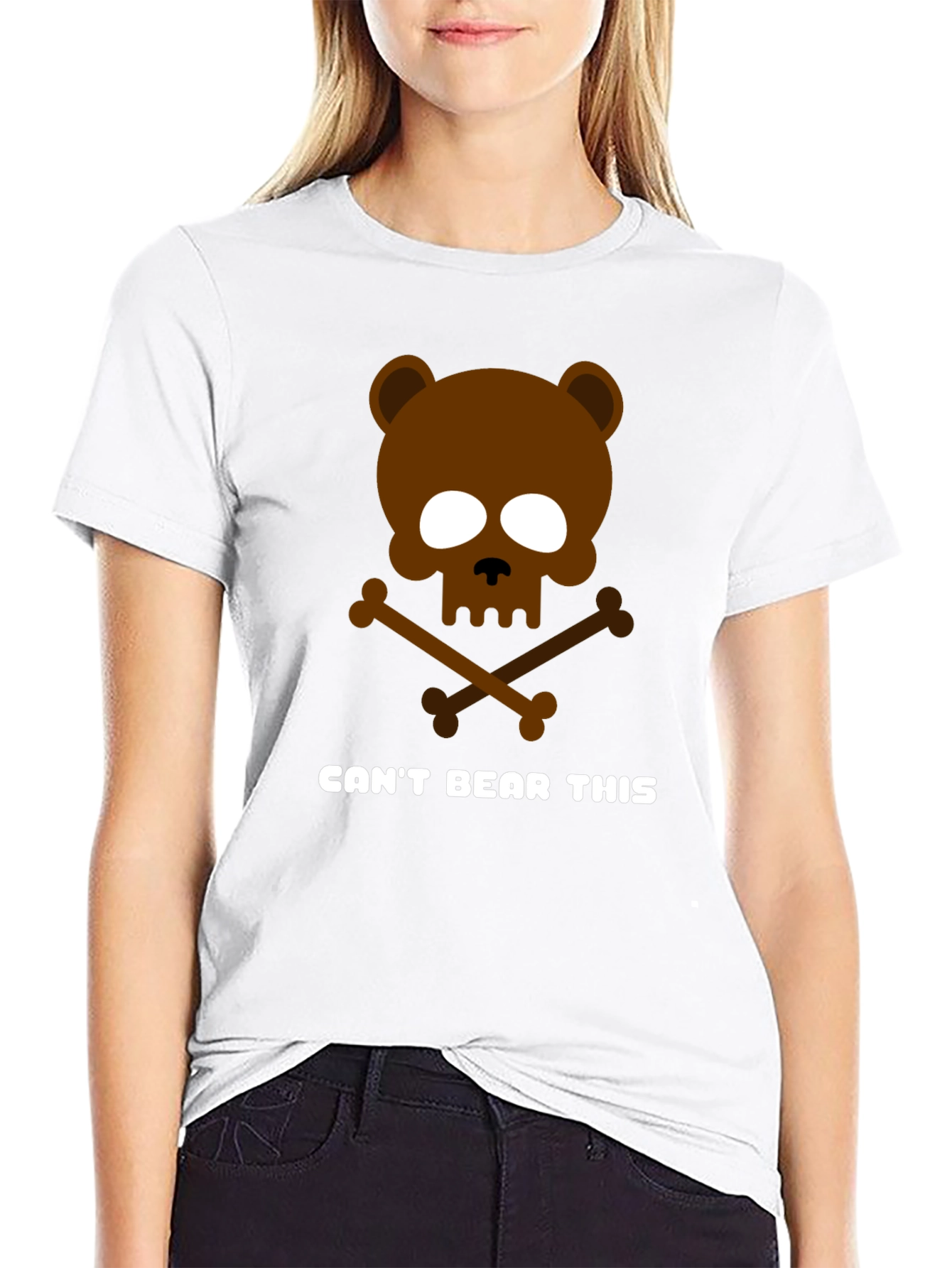 Black Can't Bear This Graphic T-Shirt view 9