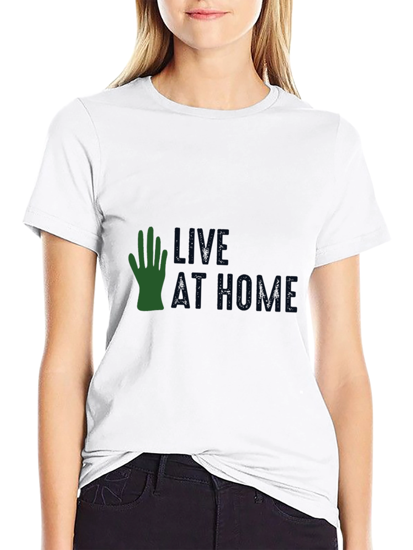 Black Live At Home T-Shirt view 9