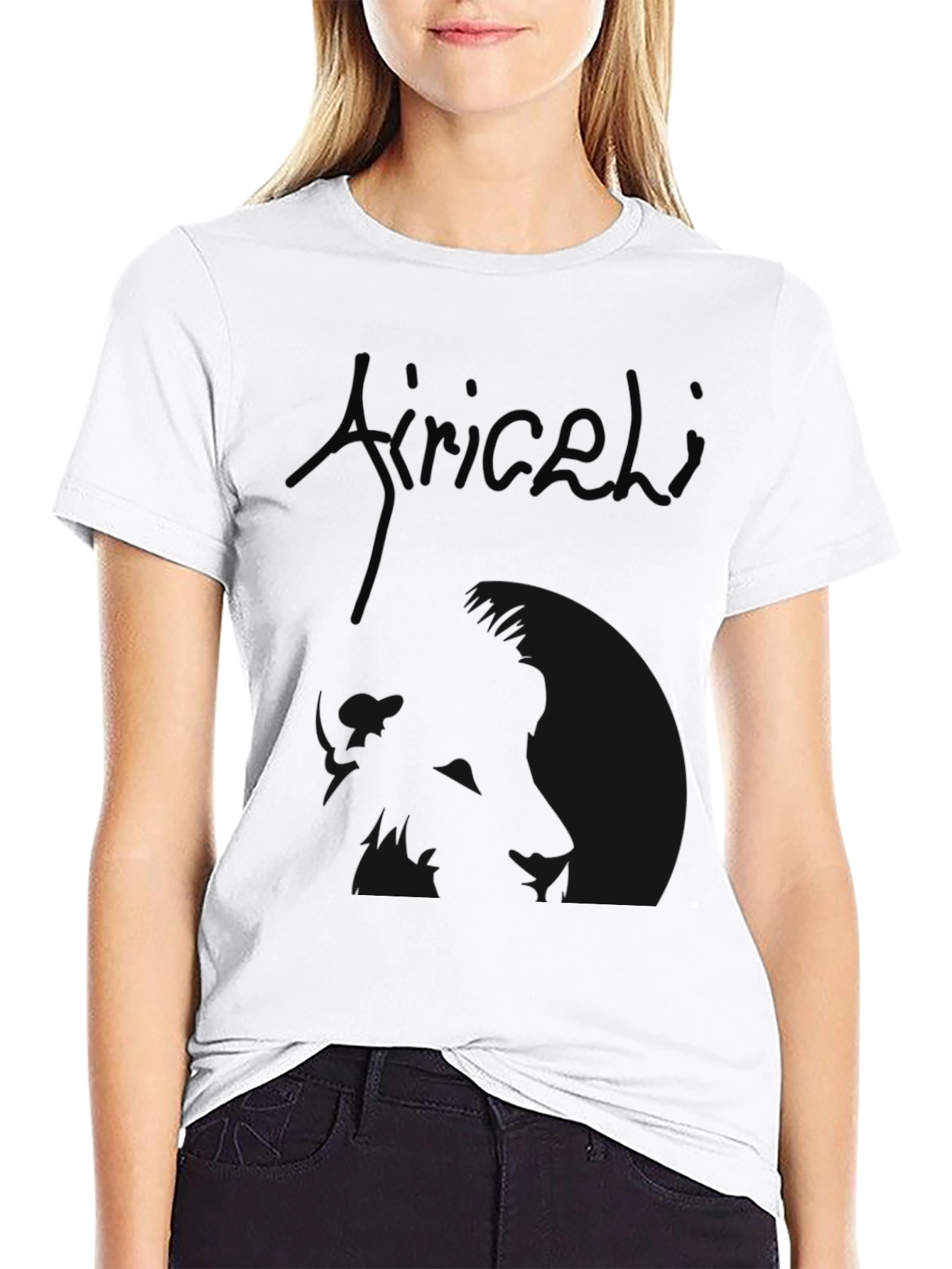 Black Men's Black Graphic T-Shirt - Aricelli Design view 9