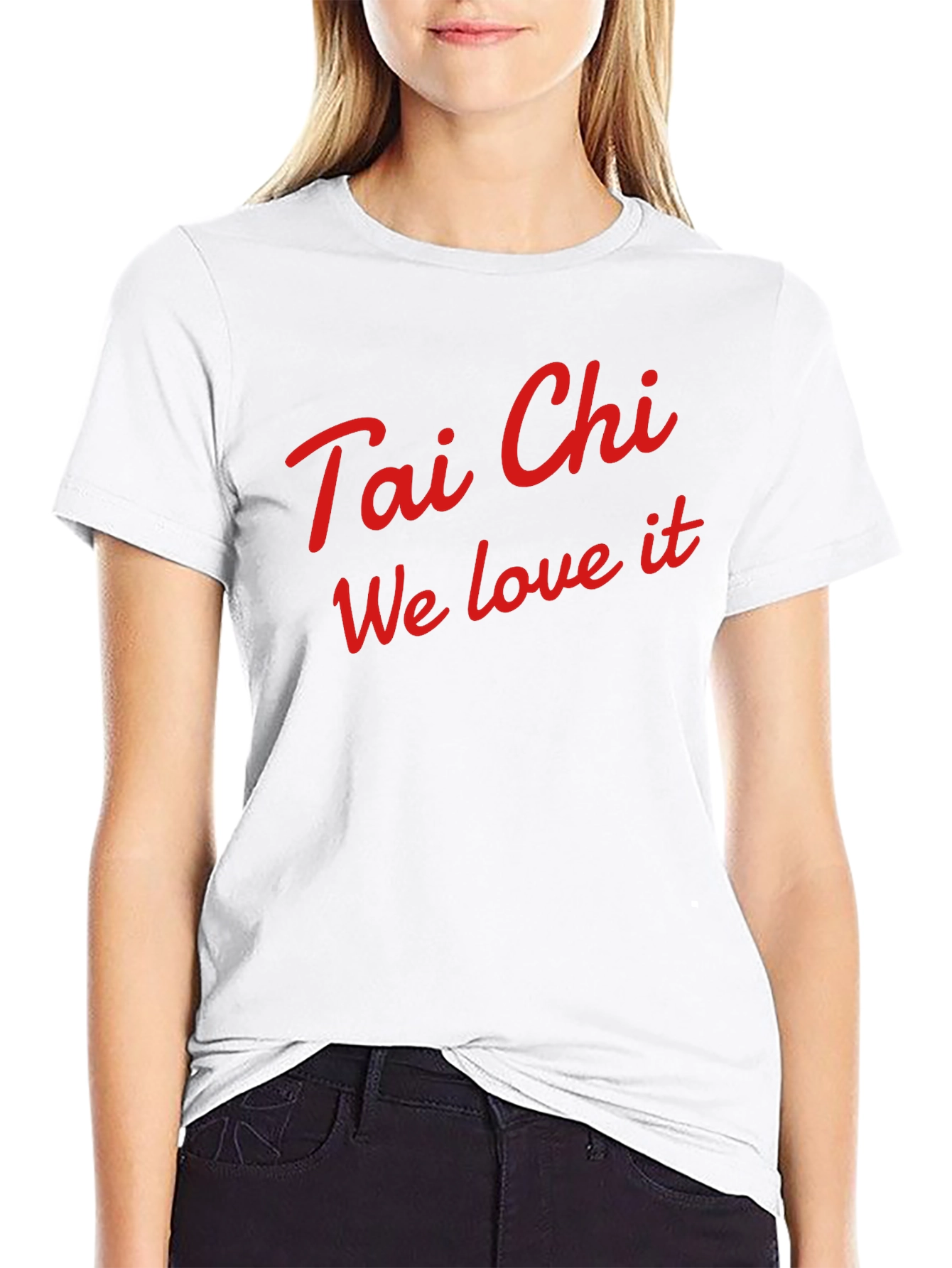 Tai Chi We Love It T-Shirt - Comfortable Black Cotton Tee - 9