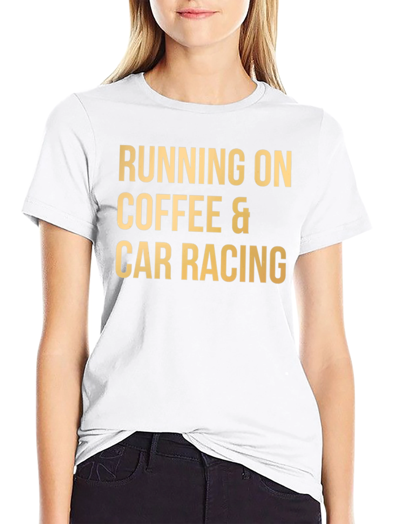 Black Coffee & Car Racing T-Shirt - Black Tee view 9