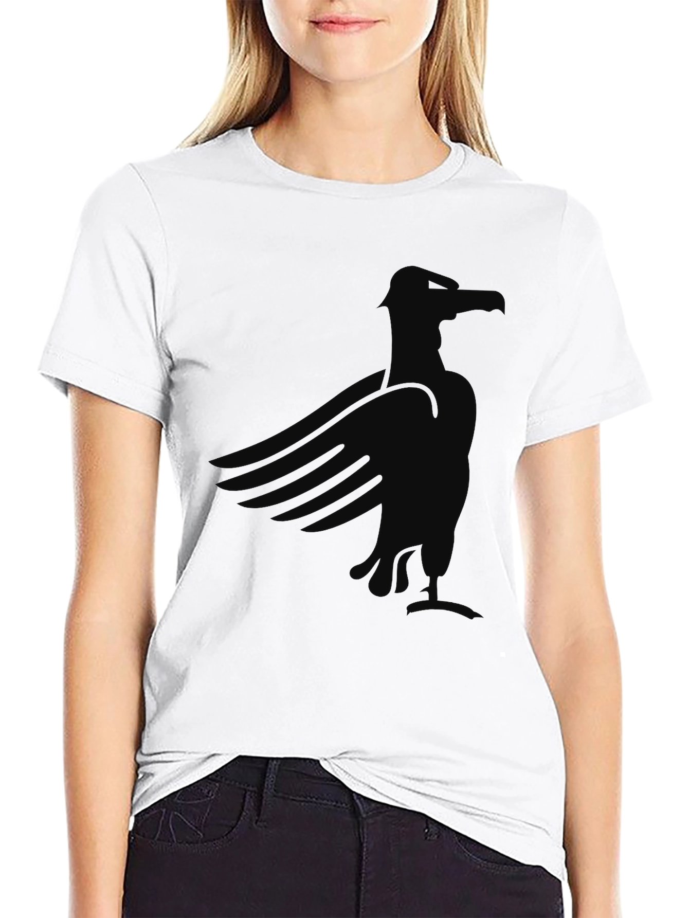 Black Black Eagle Graphic Tee - Men's Casual Shirt view 9