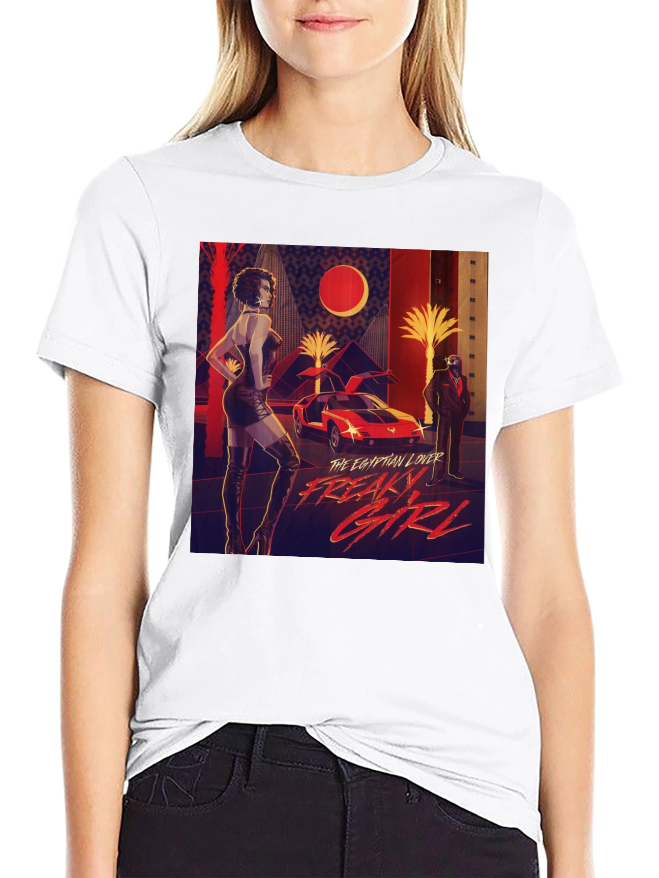 Black Egyptian Lover Freaky Girl Graphic T-Shirt view 9