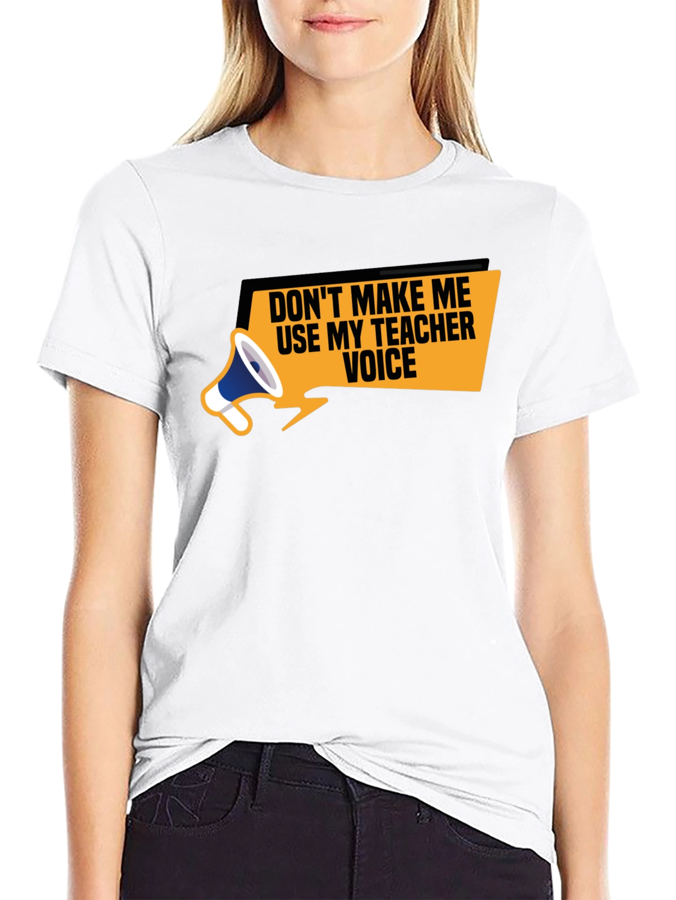 Black Teacher Voice T-Shirt - Funny Teacher Apparel view 9