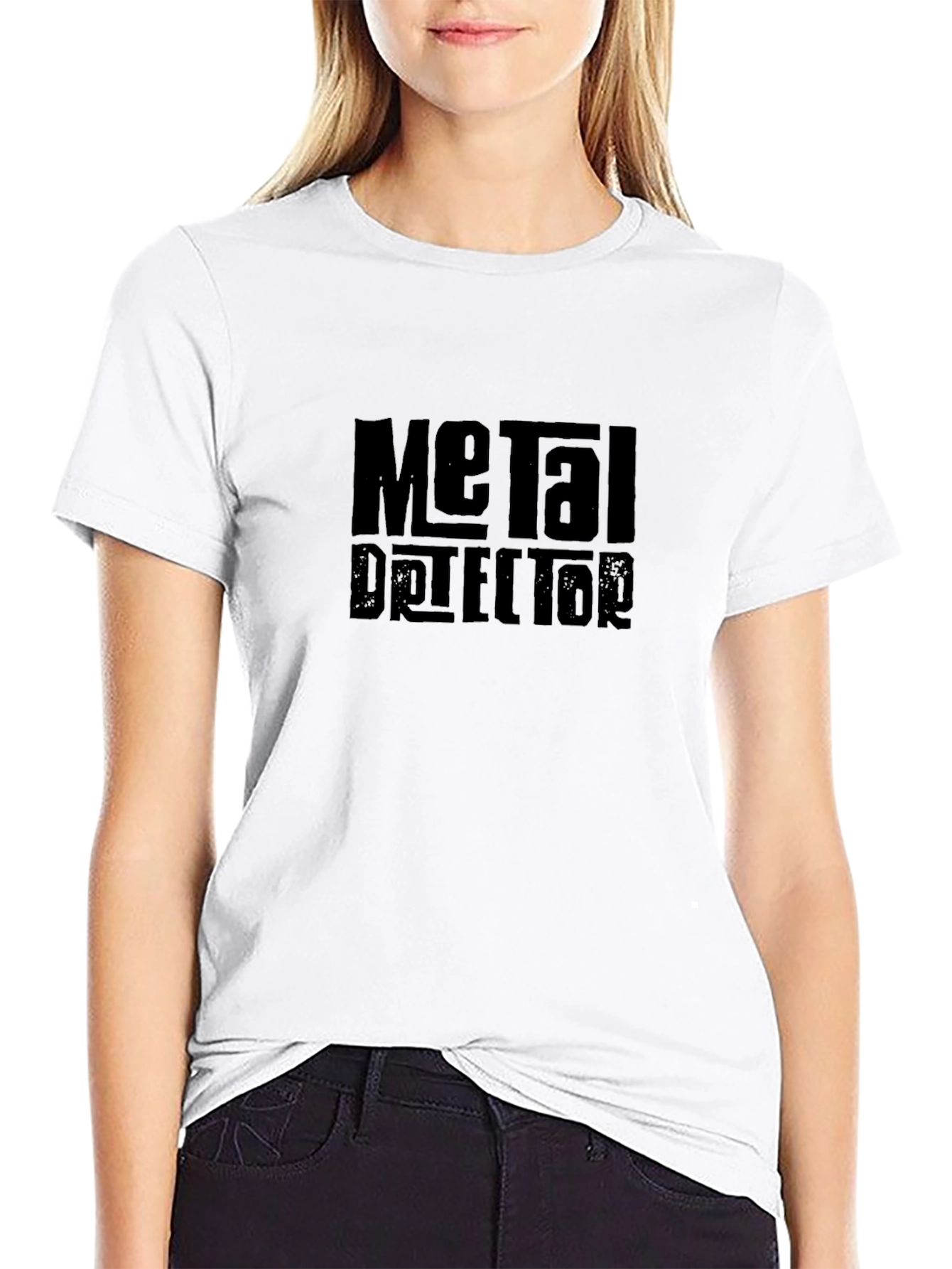 Black Metal Detector Novelty Black T-Shirt view 9