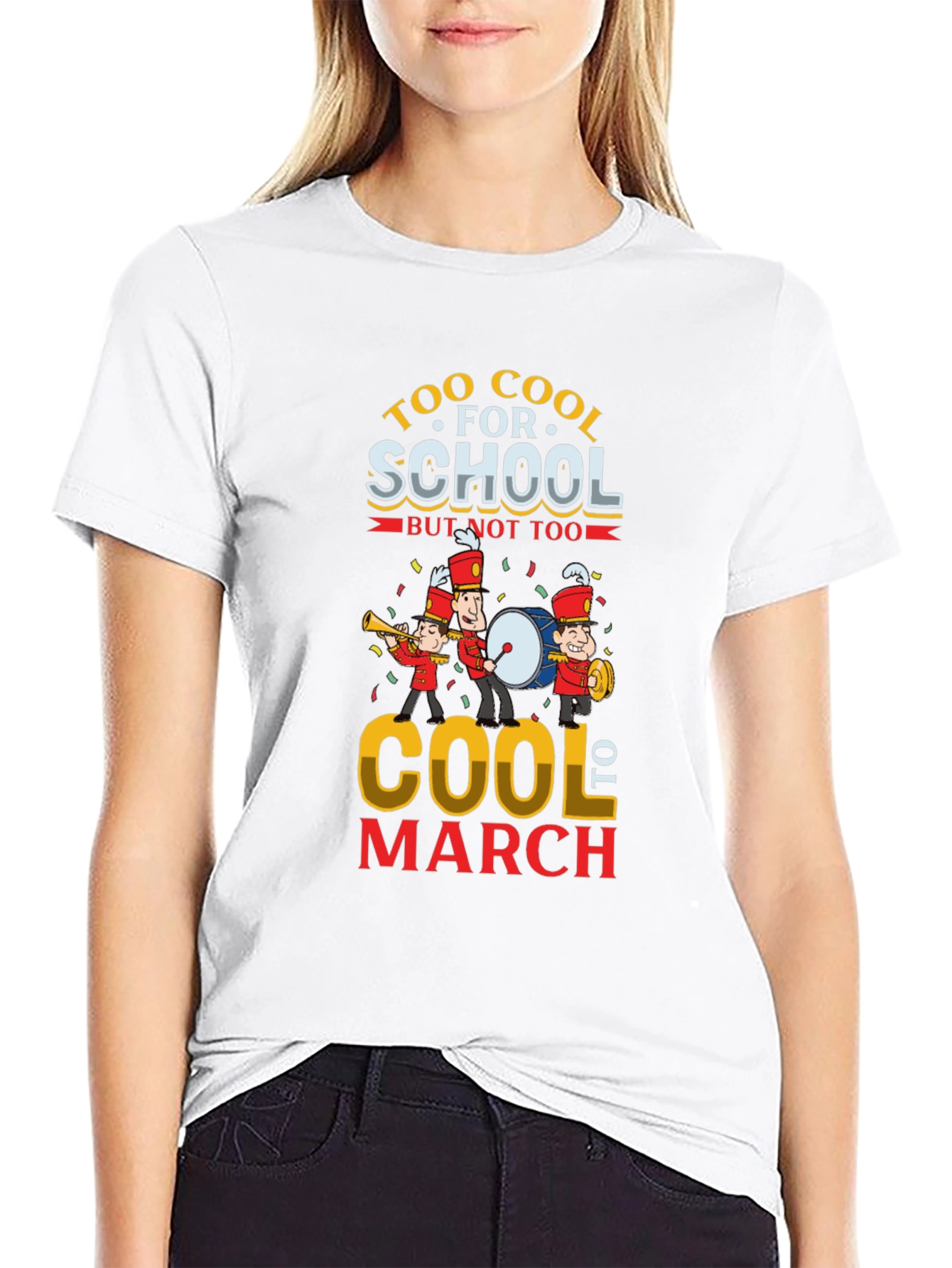 Black Cool Marching Band T-Shirt view 9