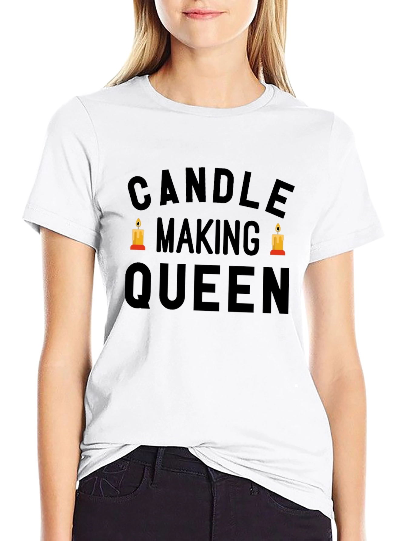 Black Candle Making Queen Black Graphic Tee view 9