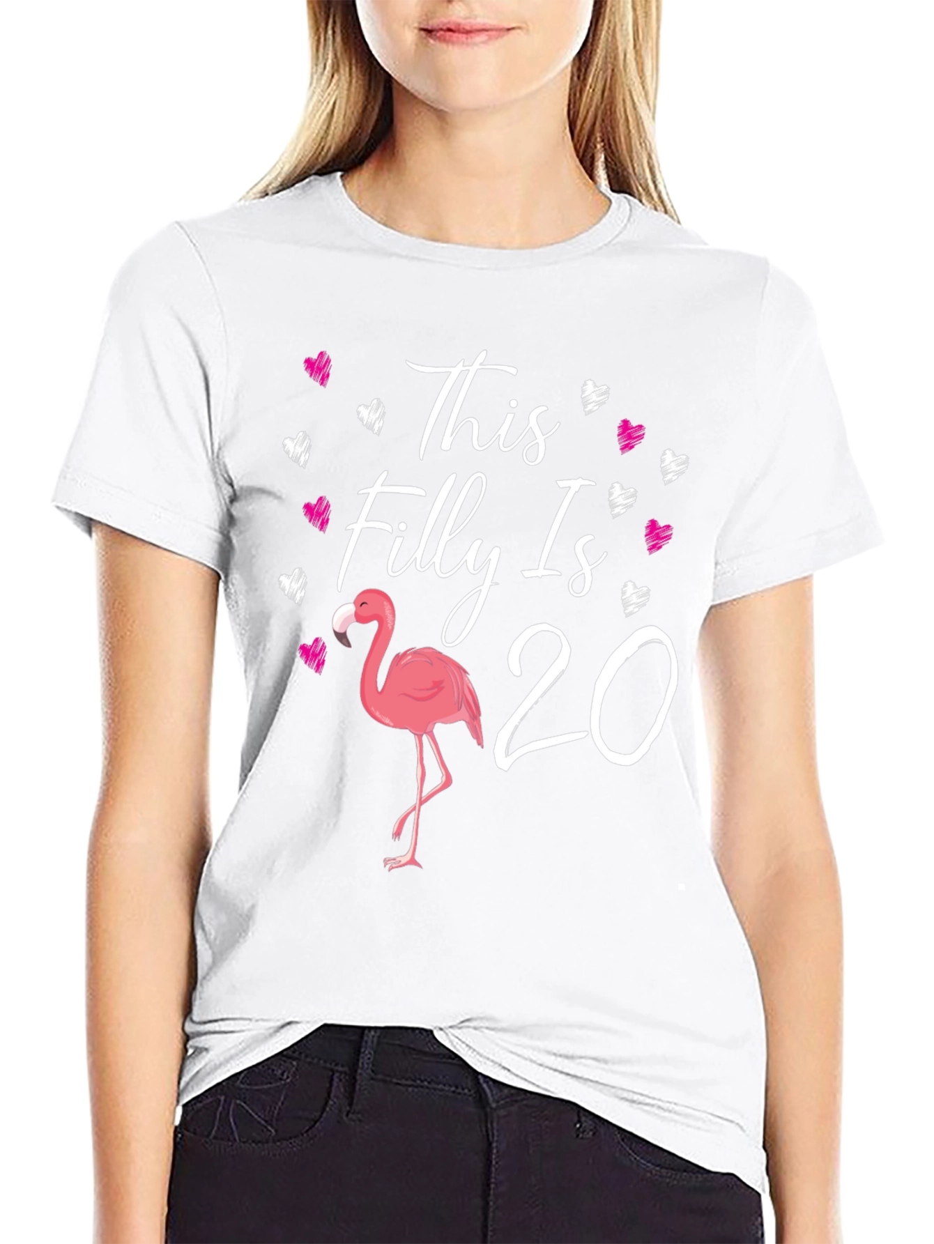 This Filly Is 20 T-Shirt Flamingo Bday - 9
