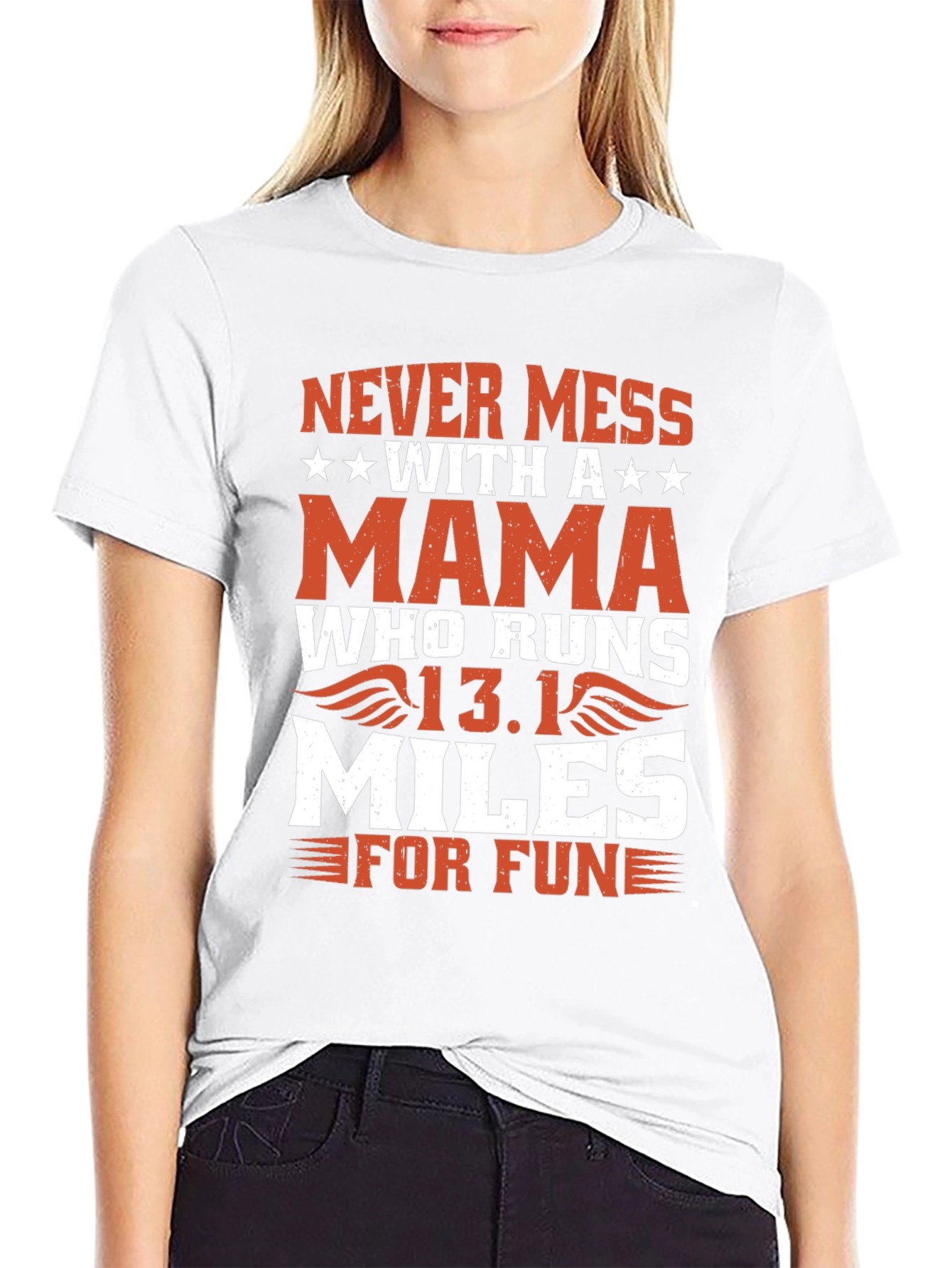Black Never Mess With a Mama Who Runs T-Shirt view 9