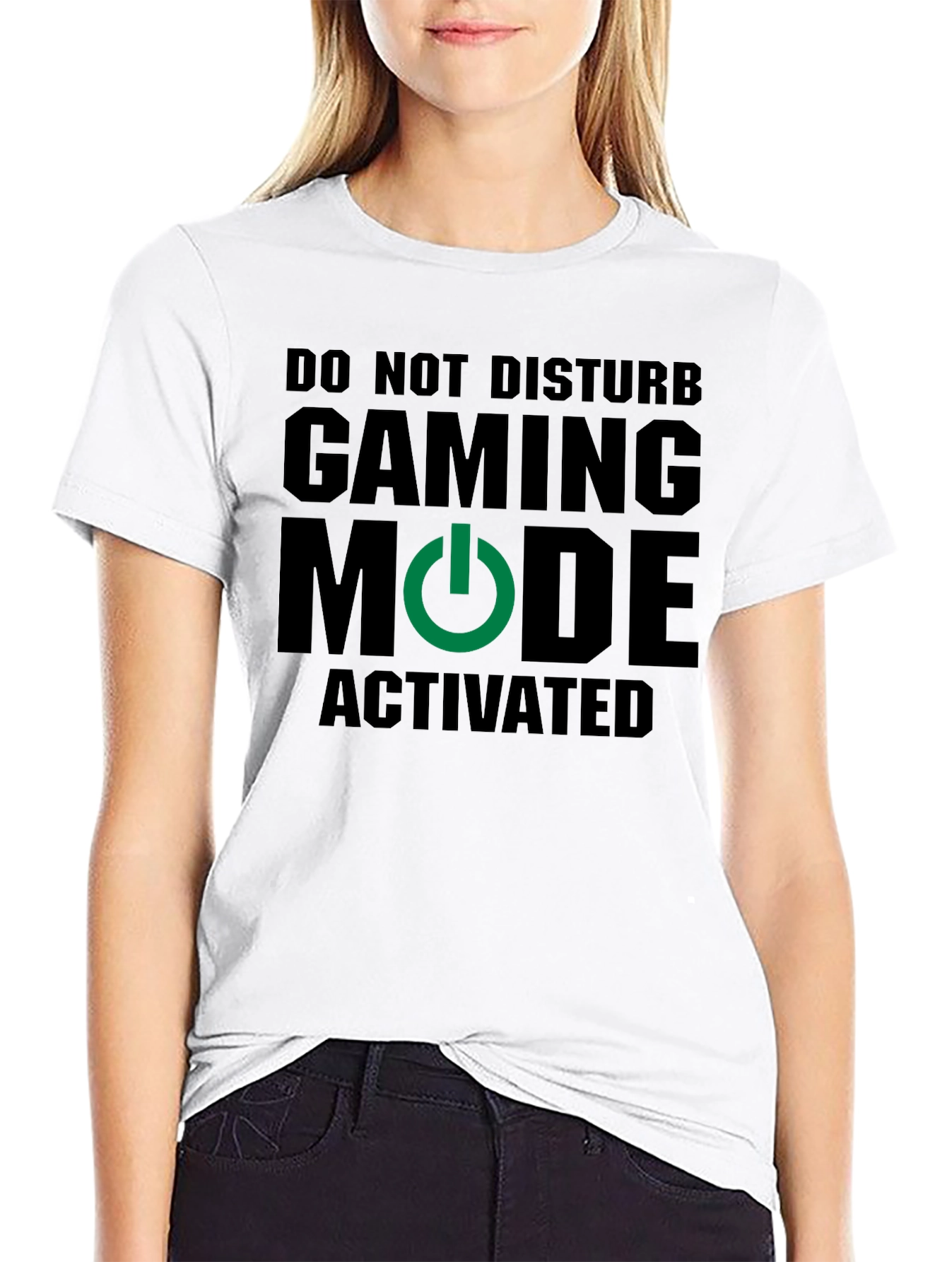 Black Gaming Mode Activated T-Shirt - Gamer Apparel view 9