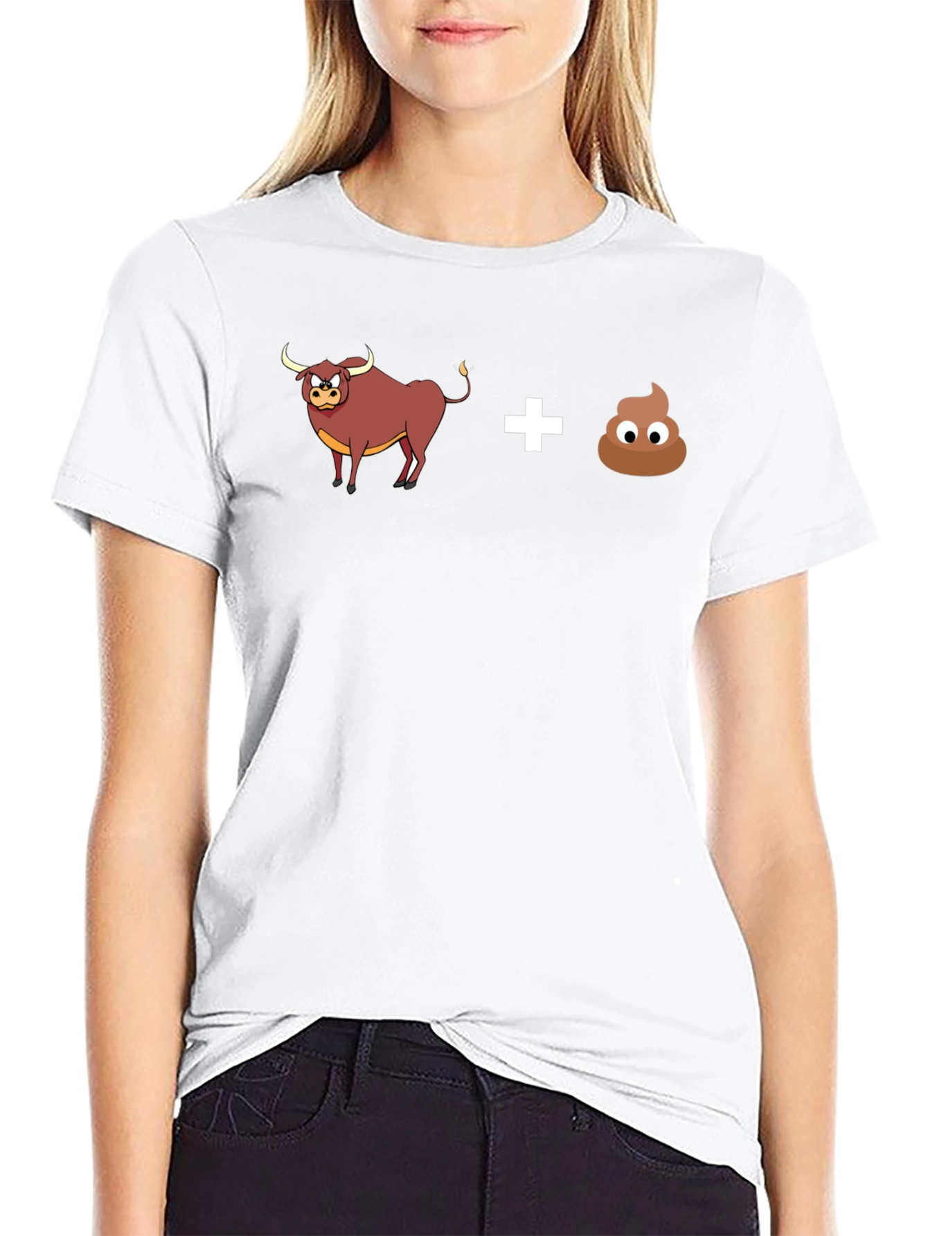 Black Bull Poop Graphic T-Shirt view 9