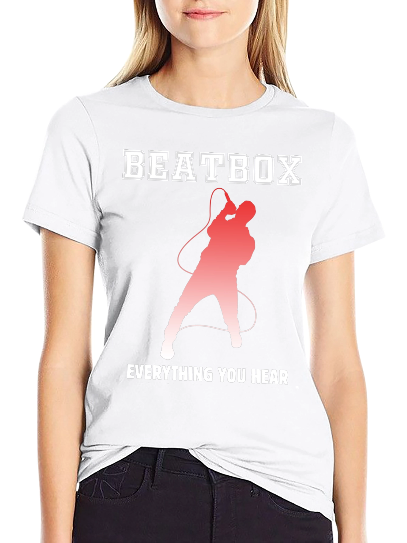 Black Beatbox Everything You Hear Black Graphic T-Shirt view 9