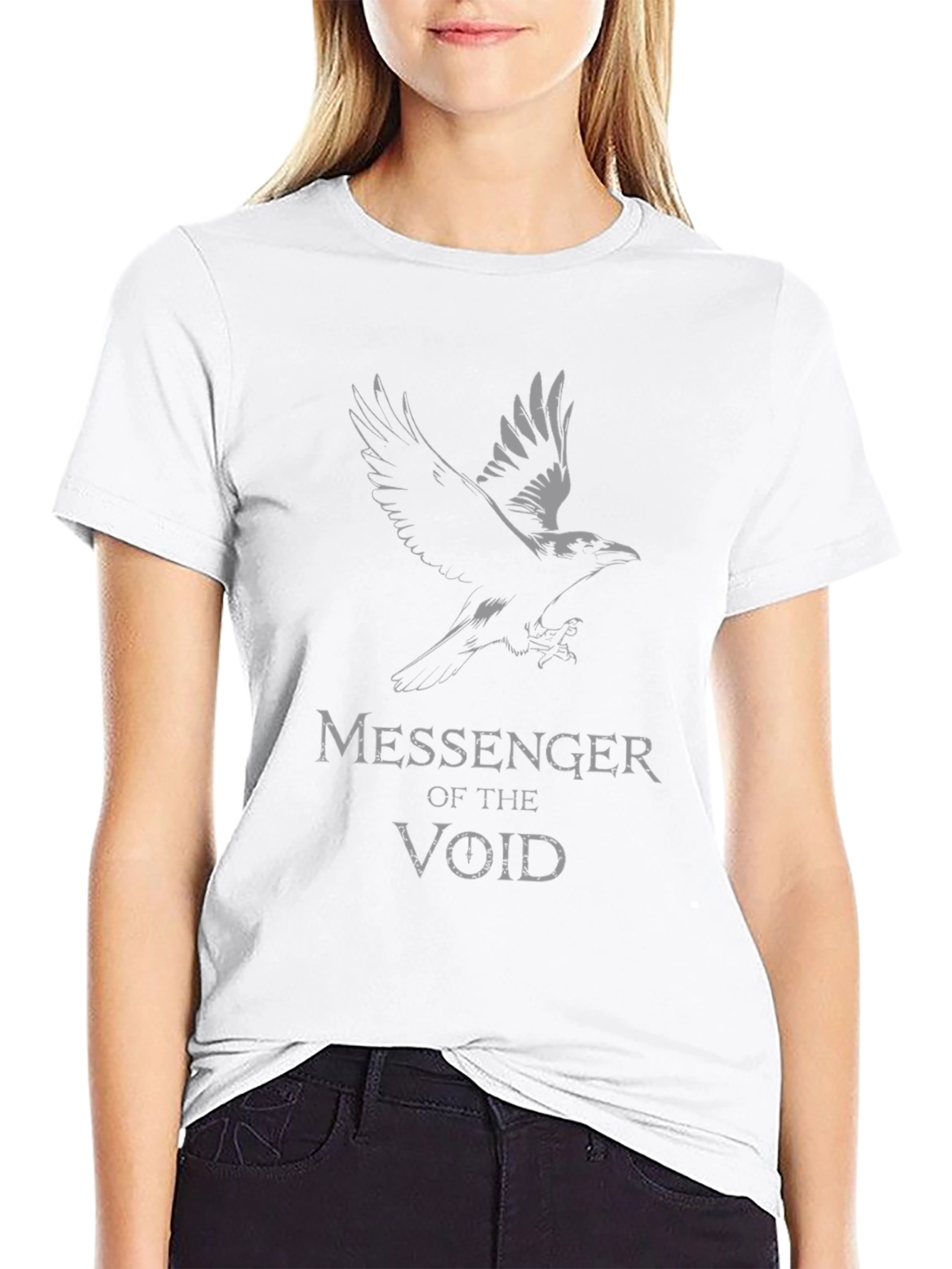 Messenger of the Void Graphic T-Shirt - Raven Design - 9