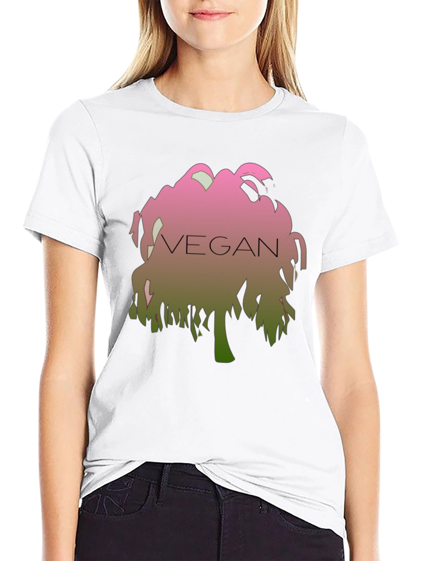 Black Vegan Graphic T-Shirt - Stylish and Comfortable view 9