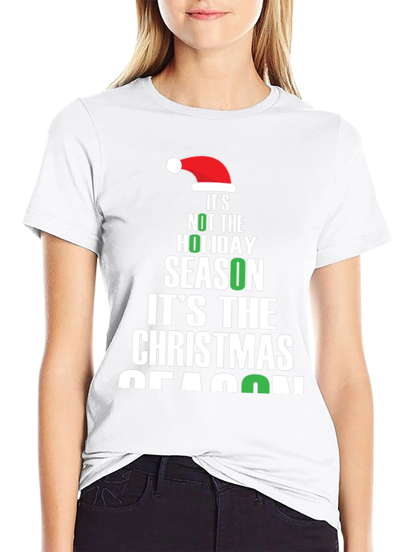 Black Christmas Season Holiday T-Shirt view 9