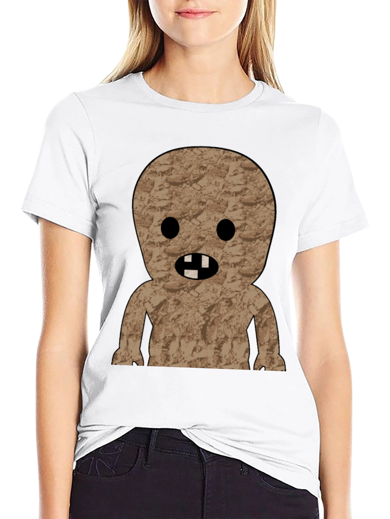 Black Humorous Desert Creature Graphic T-Shirt view 9