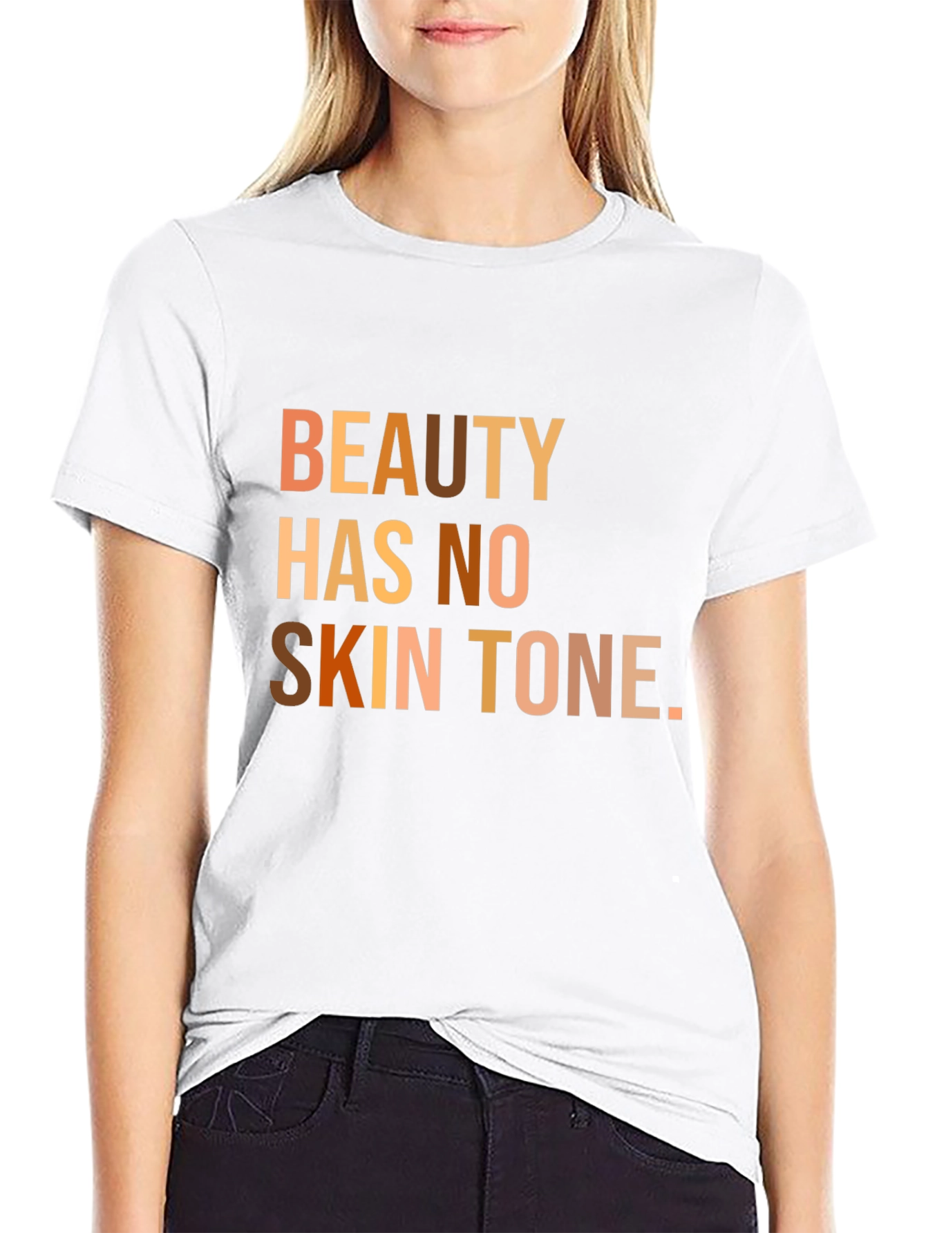 Black Beauty Has No Skin Tone T-Shirt view 9