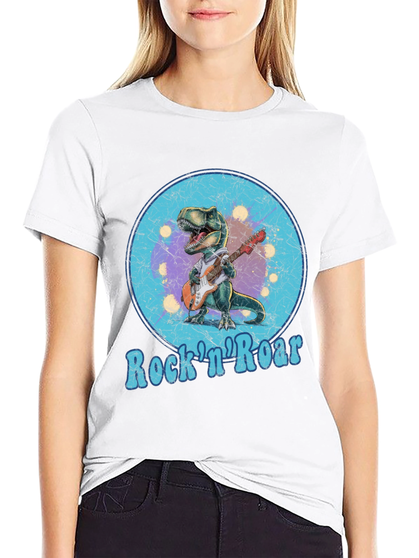 Black Rock 'n' Roar Dinosaur Graphic Tee view 9