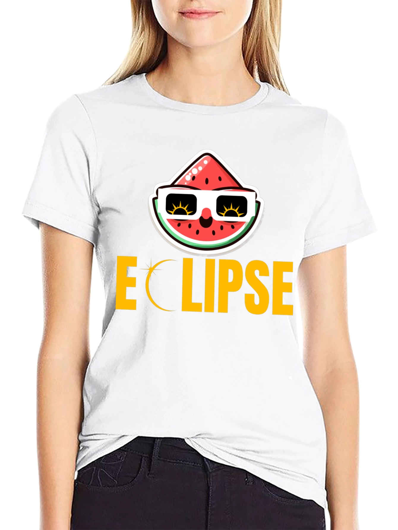 Eclipse Watermelon Graphic Tee - Cool Summer Vibes! - 9