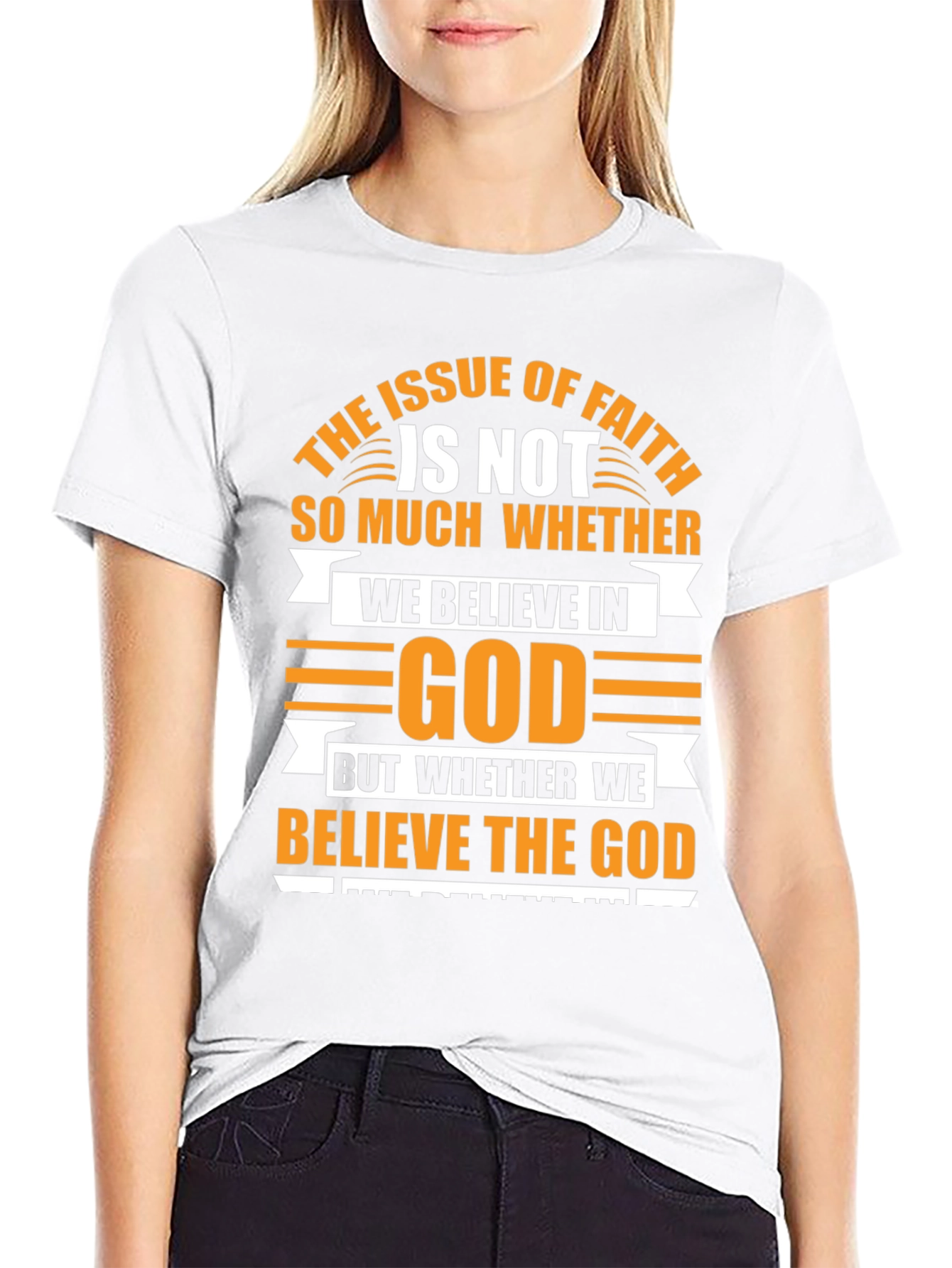 Black Faith Believer Graphic Tee view 9