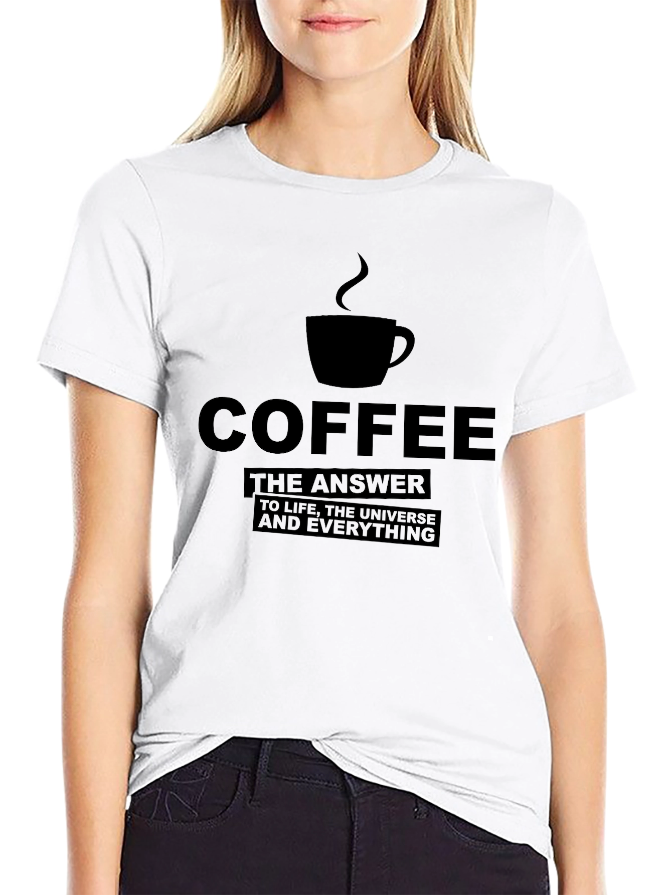 Black Coffee: The Answer T-Shirt - Black view 9