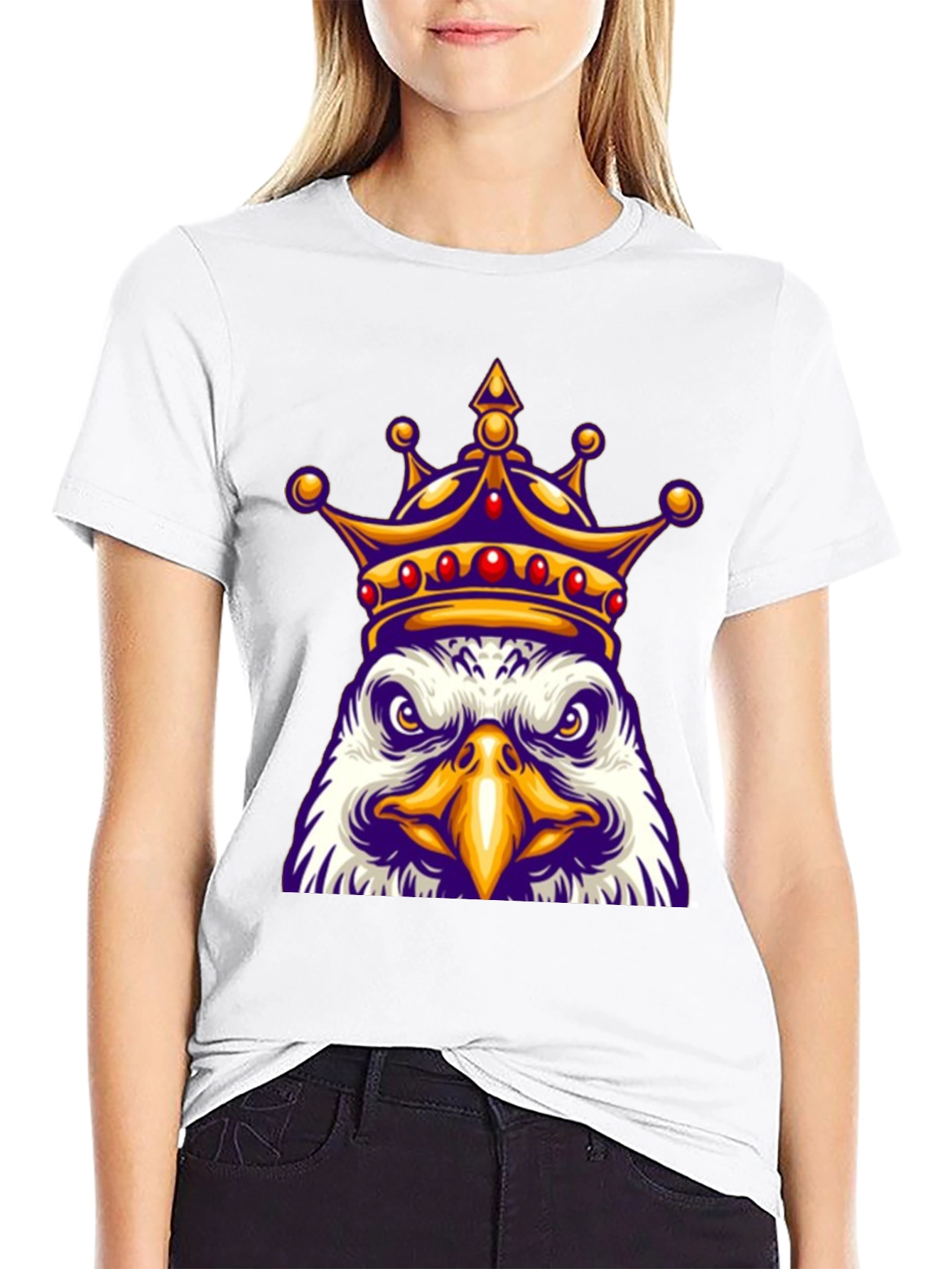 Black King Eagle Graphic T-Shirt view 9