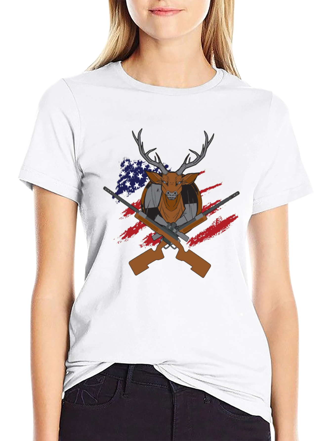 Deer Hunter USA Flag T-Shirt - 9