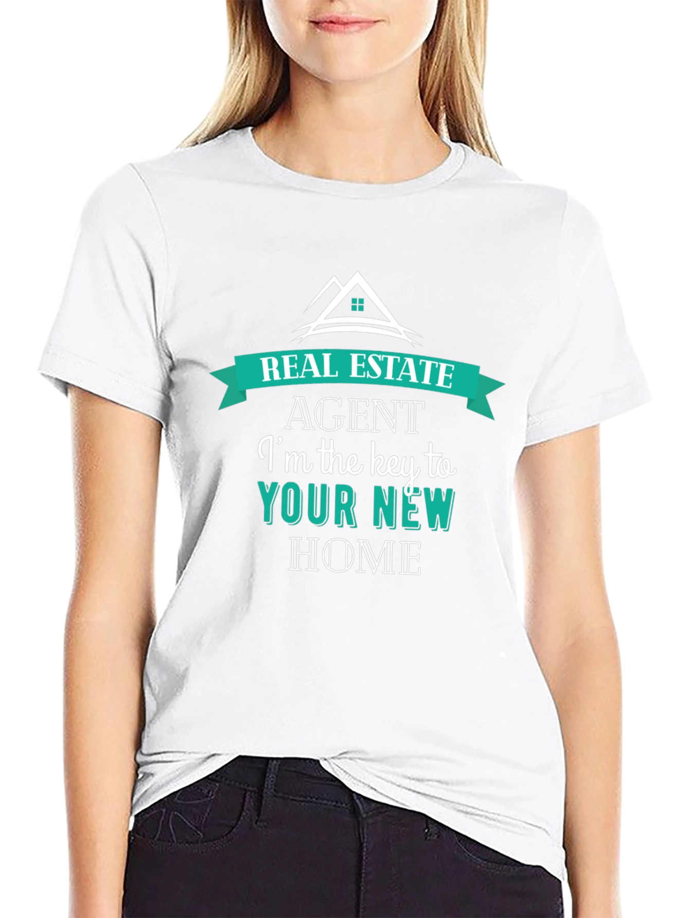Black Real Estate Agent T-Shirt - Key to Your New Home view 9