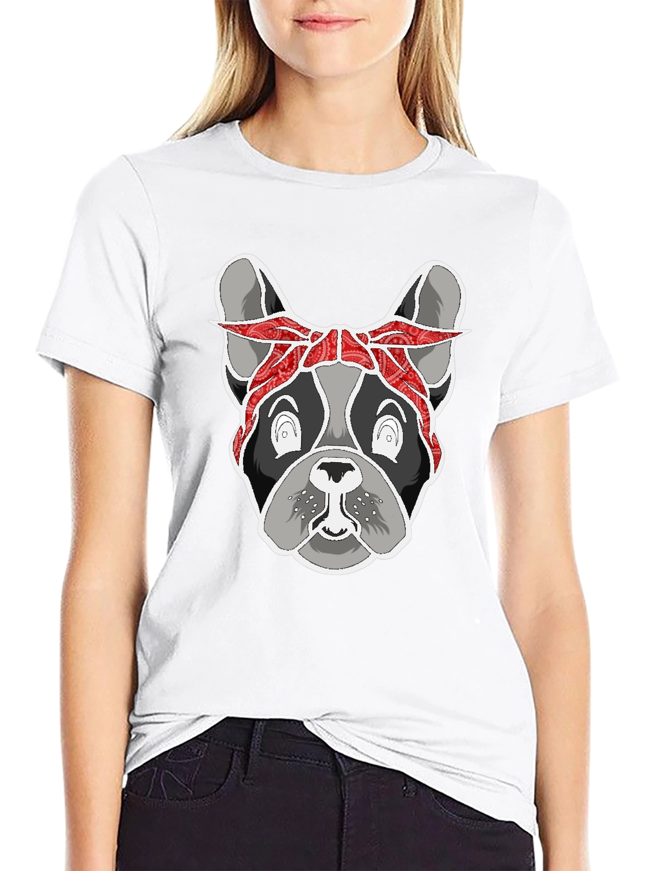 Black Gangster Bulldog Graphic Tee - Unisex view 9
