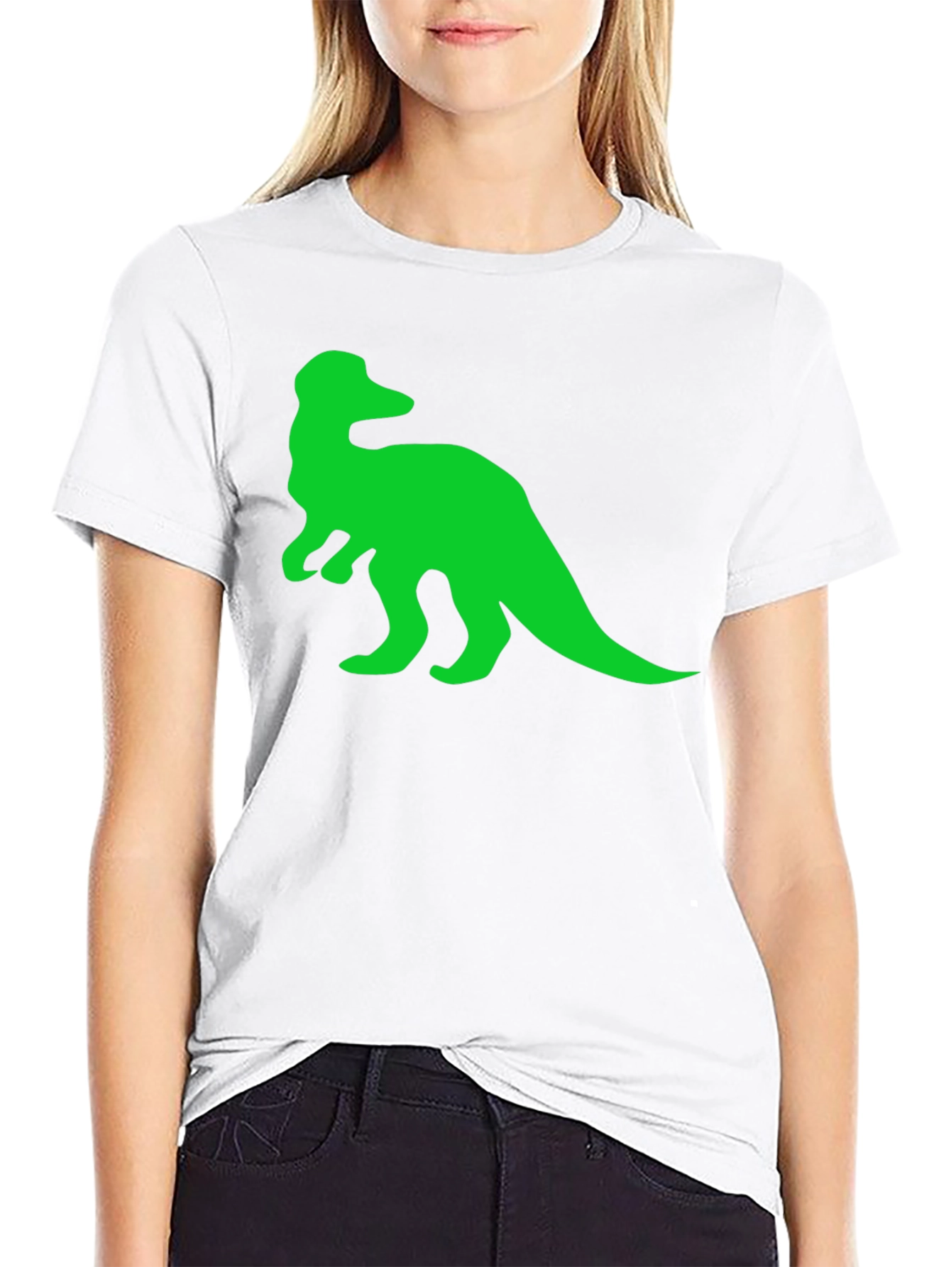 Black Dino Graphic Tee - Black Cotton Comfort view 9