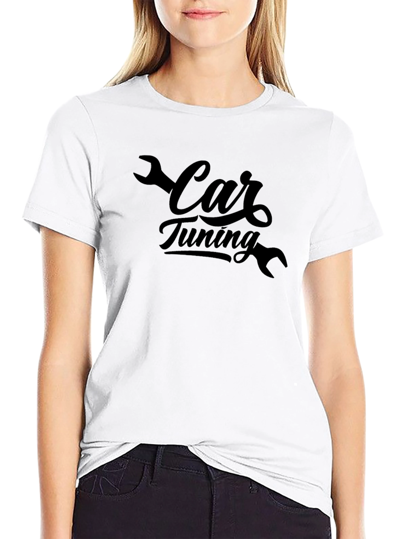 Black Car Tuning Black T-Shirt - Mechanic Style view 9