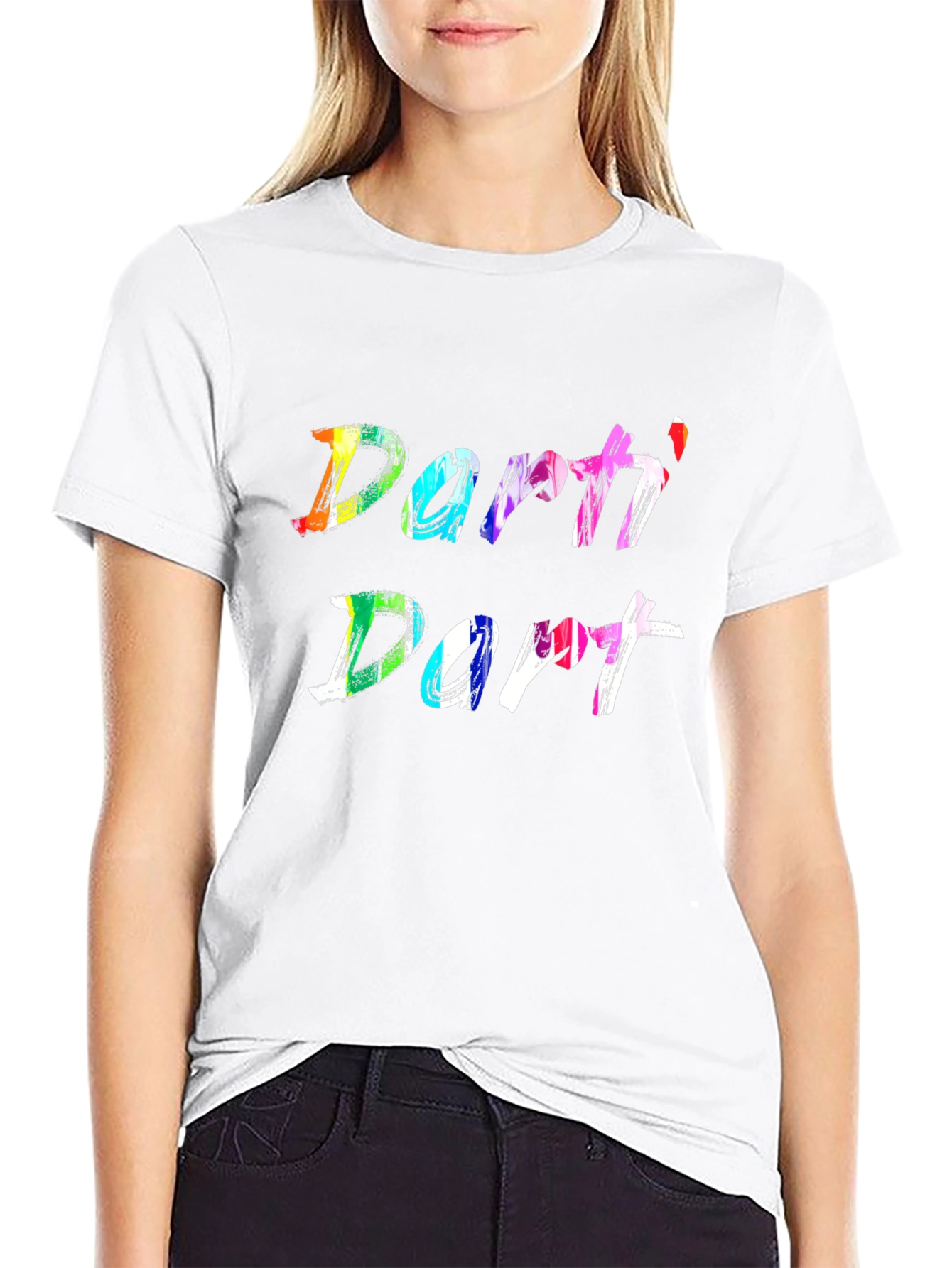 Black Colorful Darti' Dart T-Shirt view 9