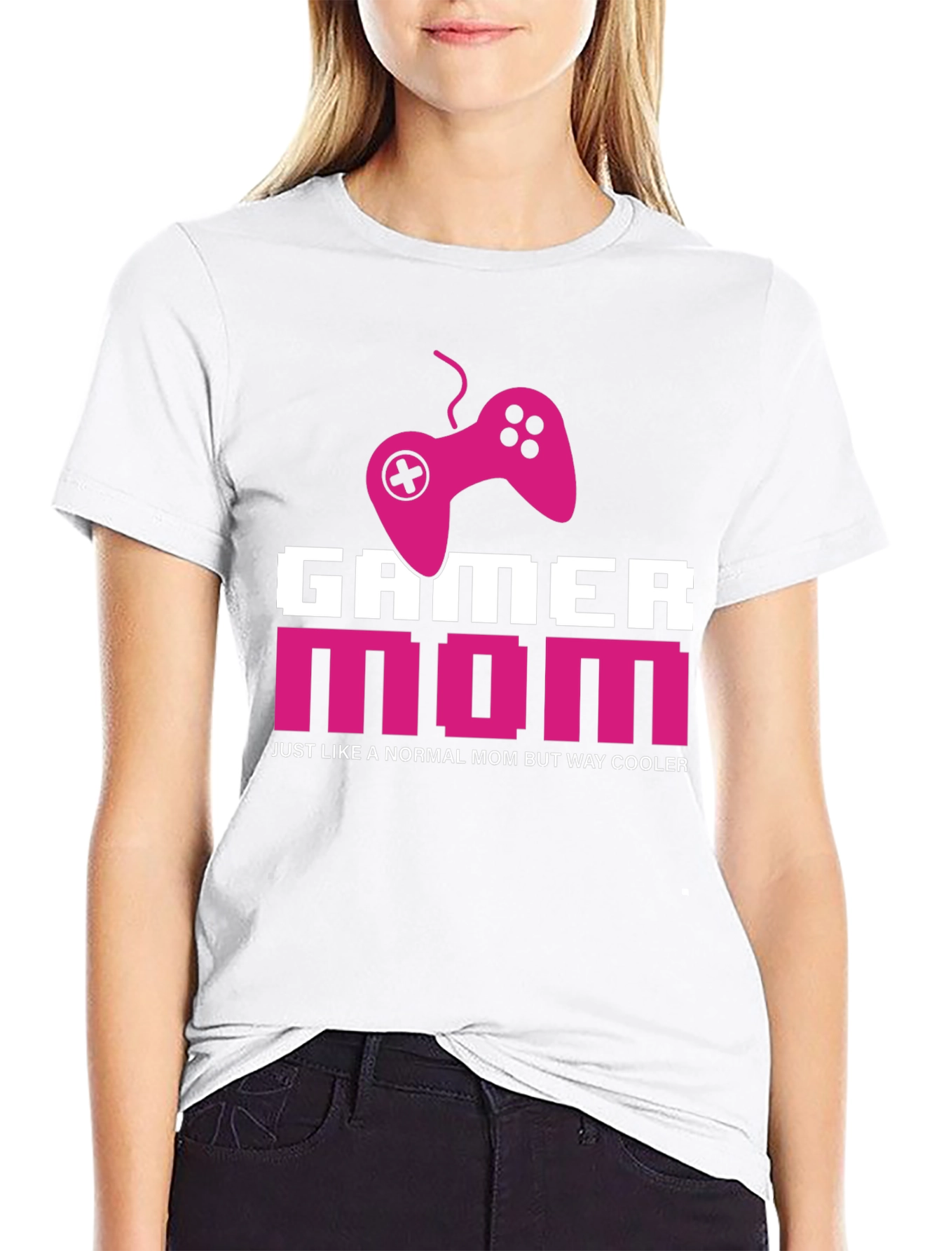Black Gamer Mom T-Shirt - Cool Mom Edition view 9
