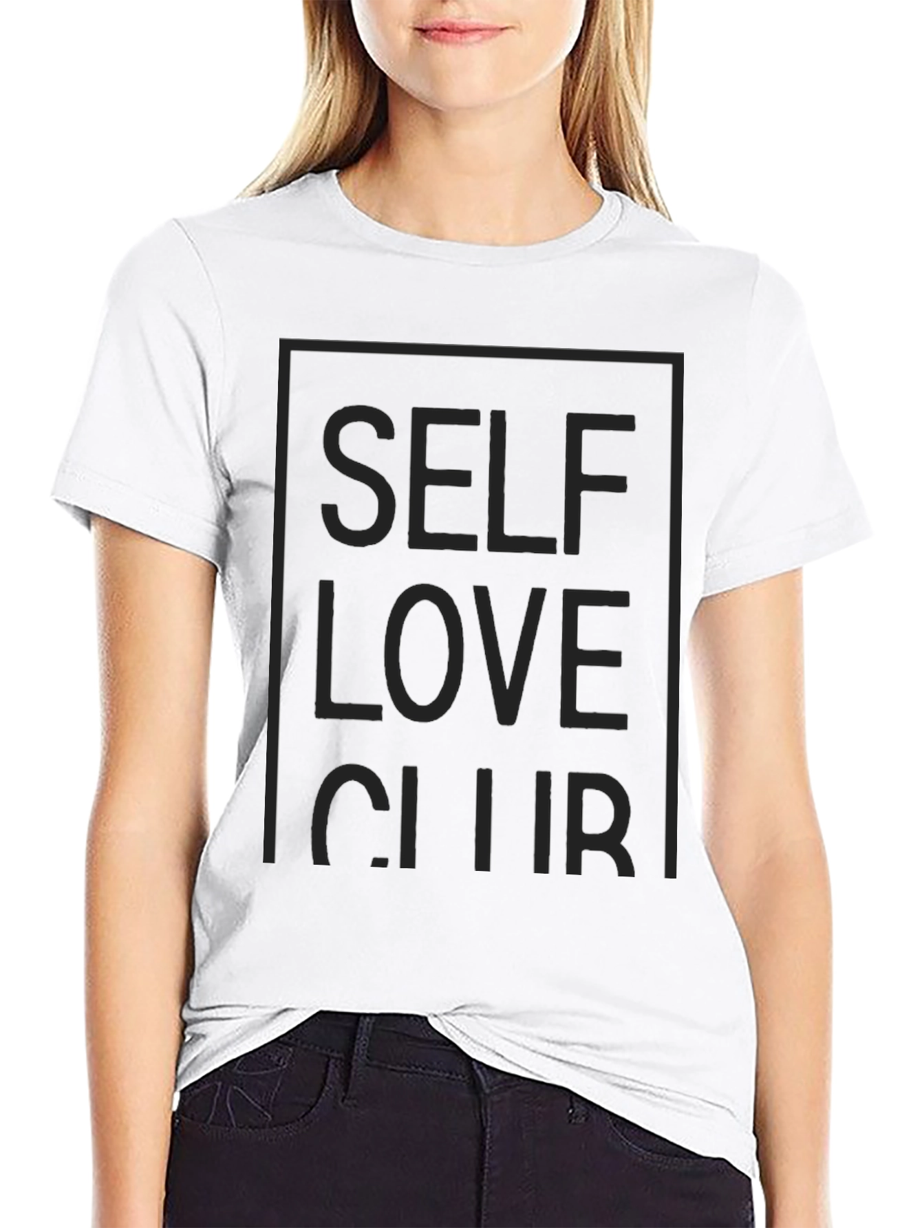 Black Self Love Club Graphic Tee - Men's Black T-Shirt view 9