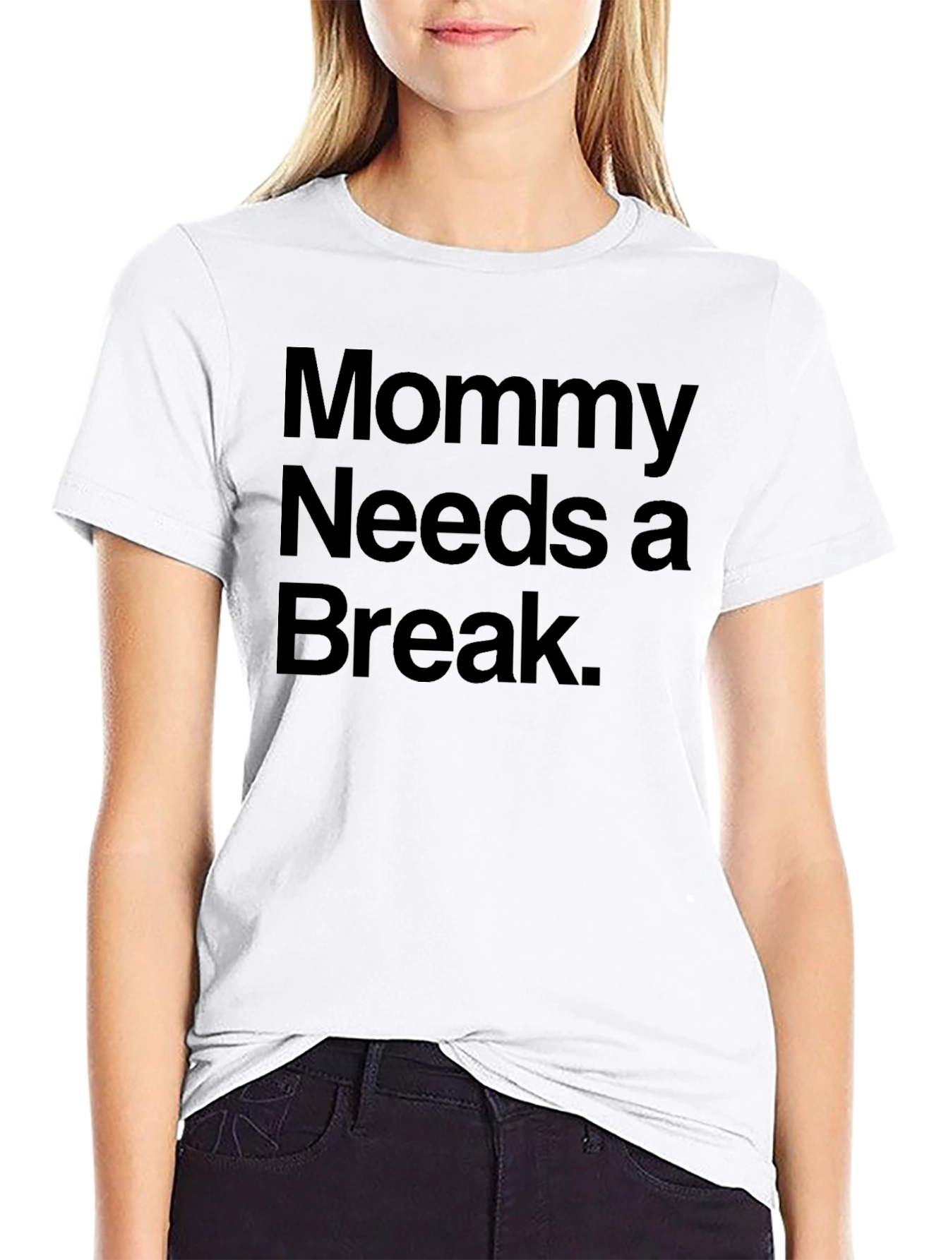 Black Mommy Needs a Break T-Shirt - Relaxing Comfort view 9
