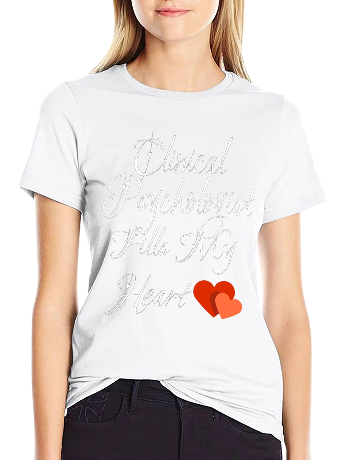 Black Clinical Psychologist Fills My Heart T-Shirt view 9