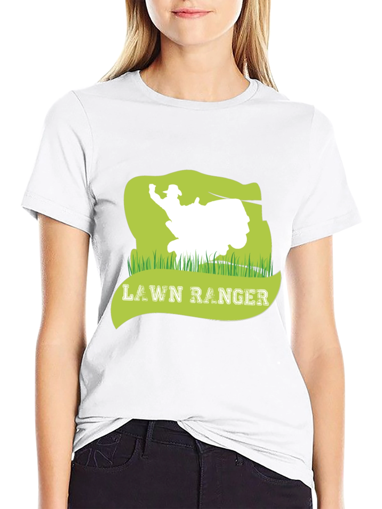 Black Lawn Ranger Graphic Tee - Mowing Humor view 9