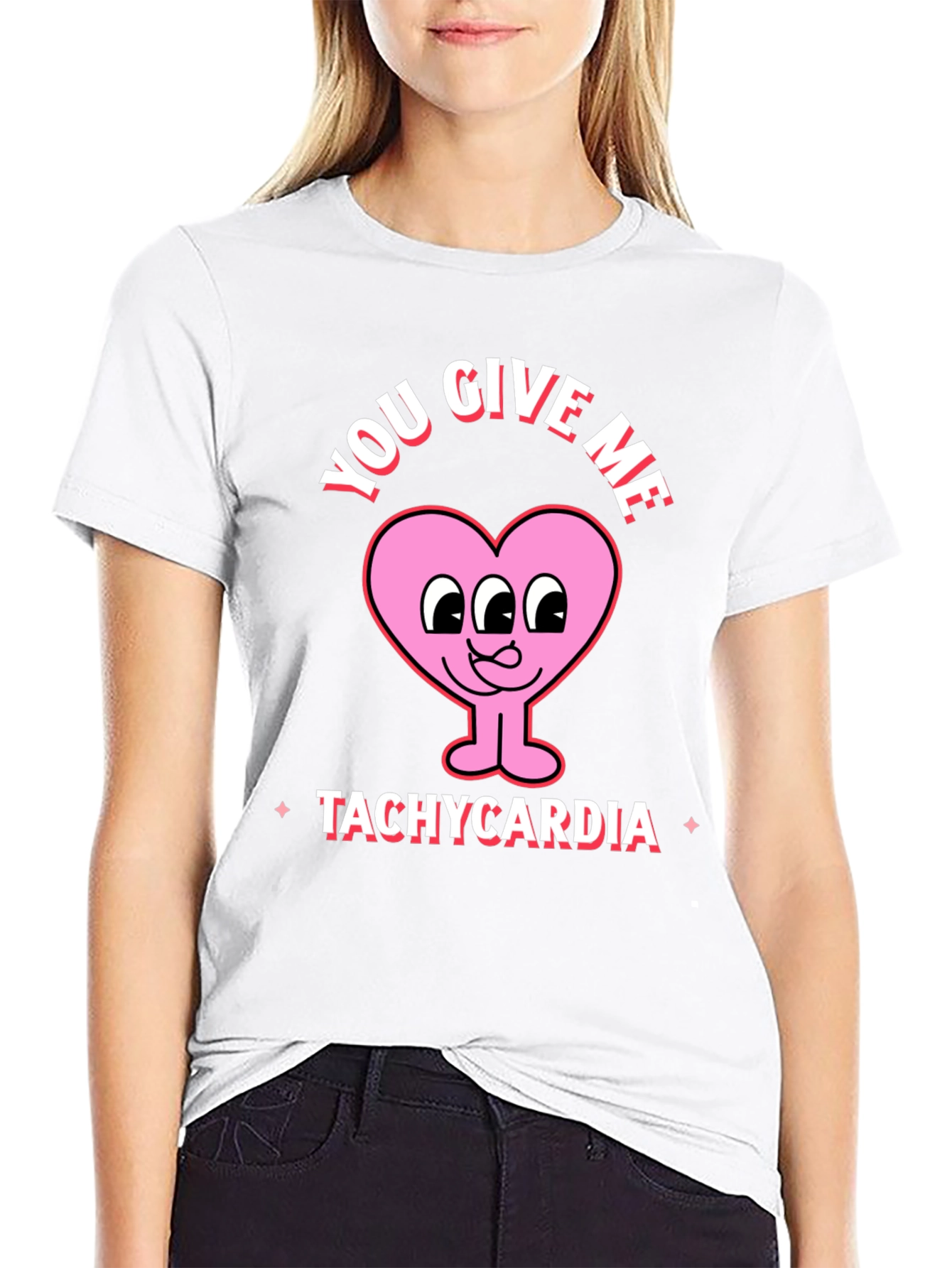 Black You Give Me Tachycardia Graphic Tee view 9