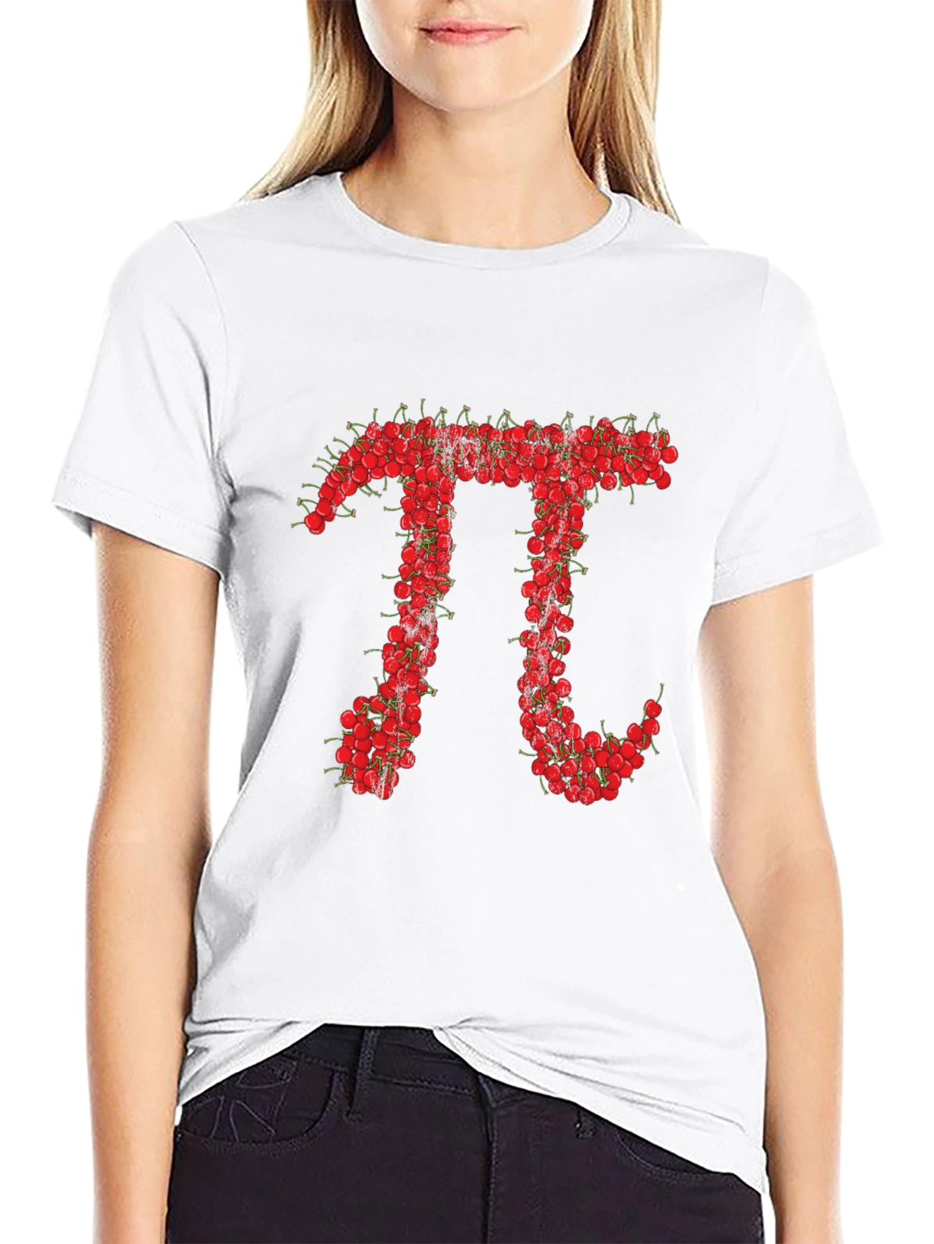 Black Cherry Pi Graphic Tee - Unique Math Lover T-Shirt view 9