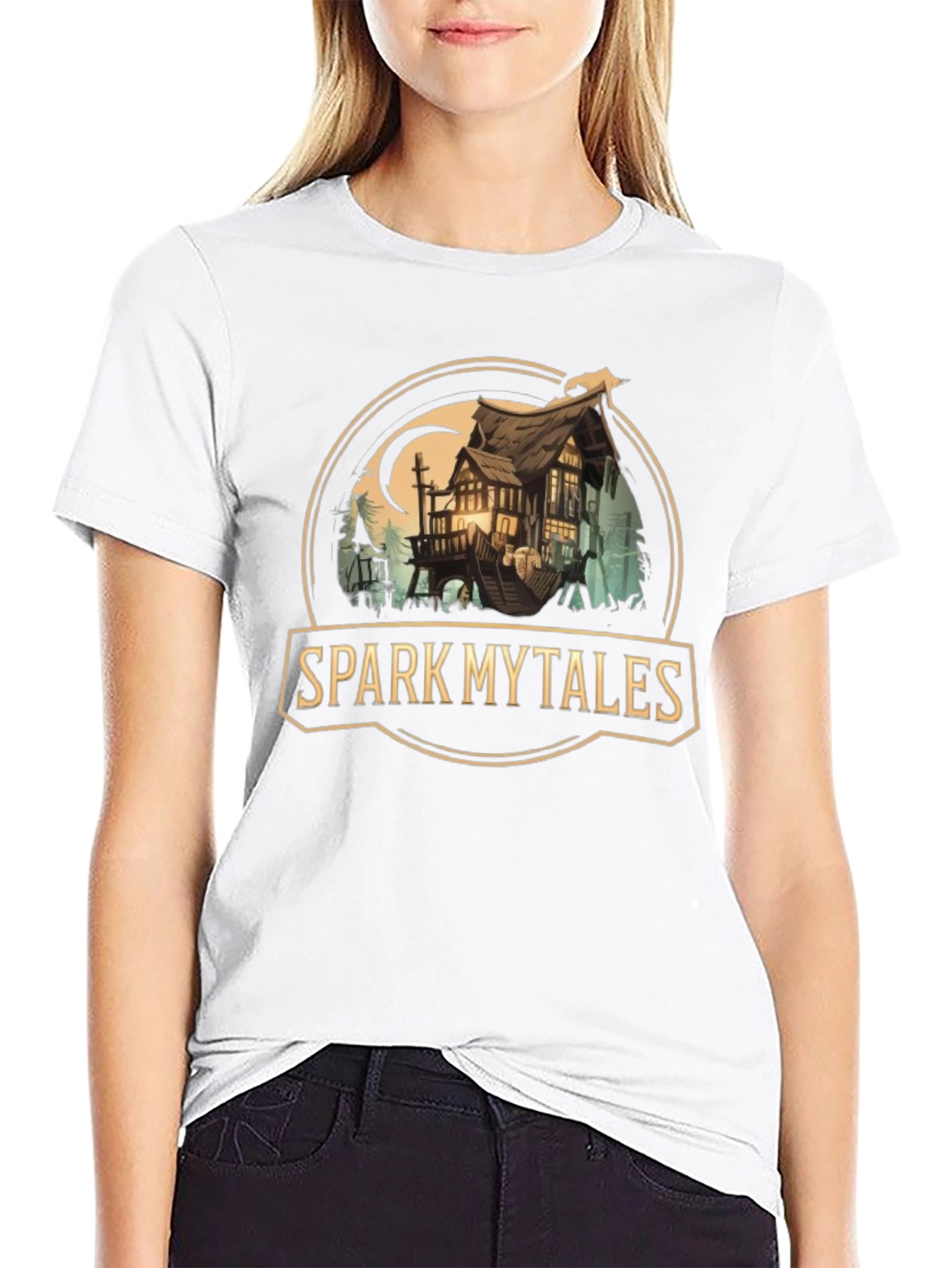 Black Spark Mytales Graphic Tee view 9