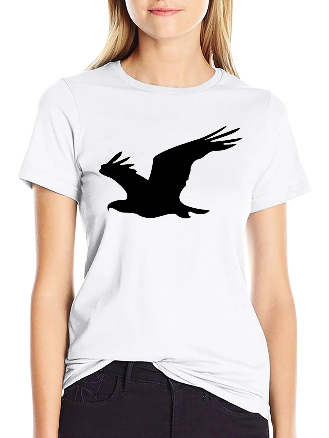Black Men's Black Eagle Graphic Tee view 9