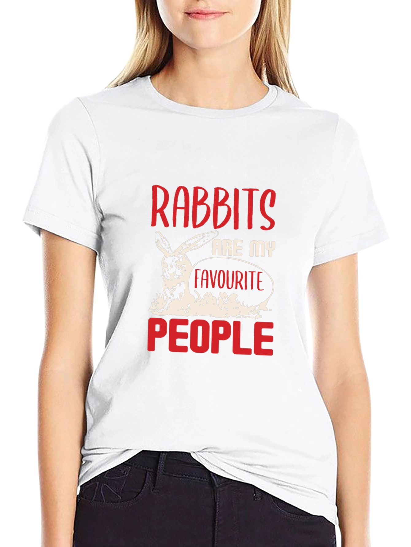 Black Rabbits Are My Favorite People T-Shirt view 9