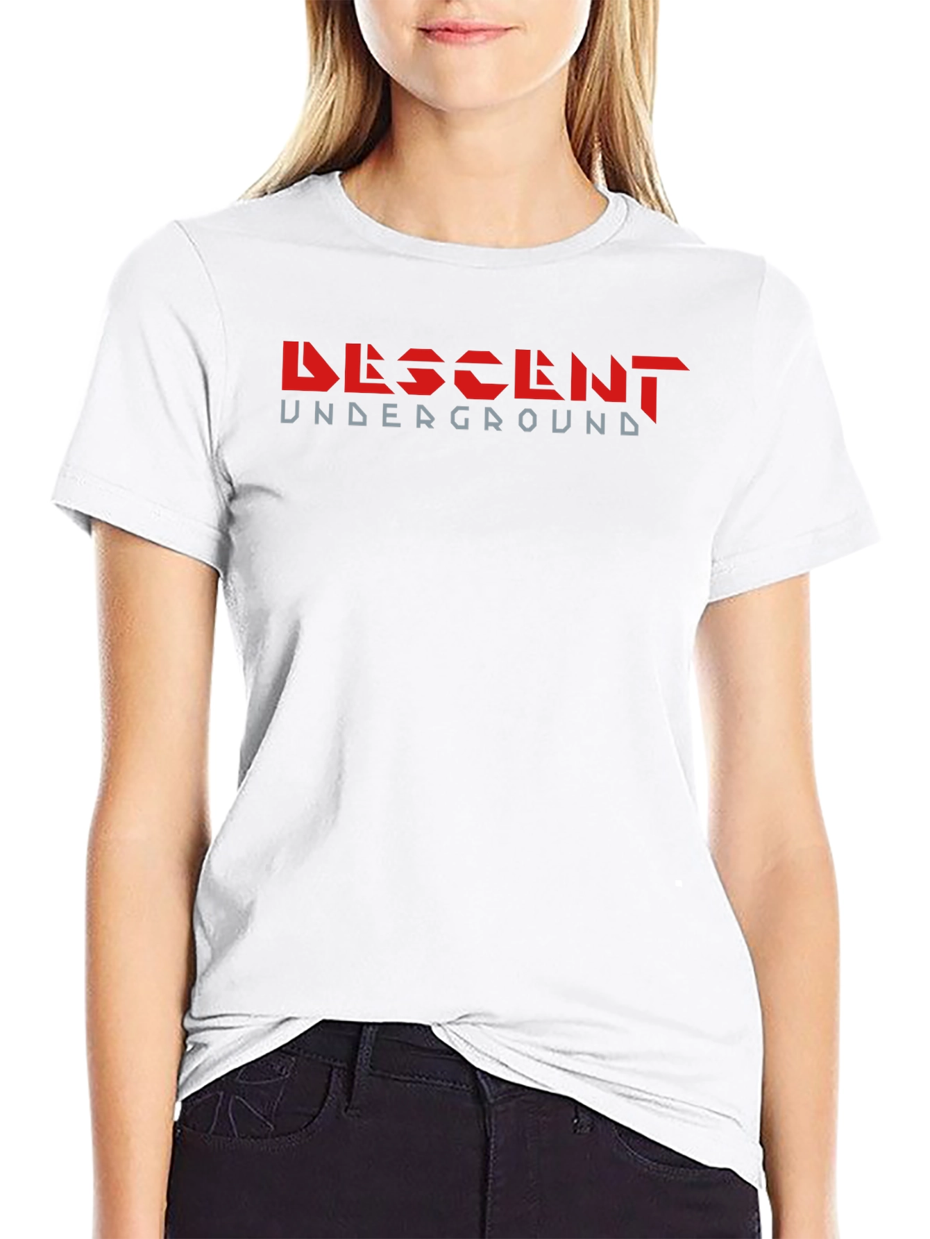 Black Descent Underground Graphic Black T-Shirt view 9